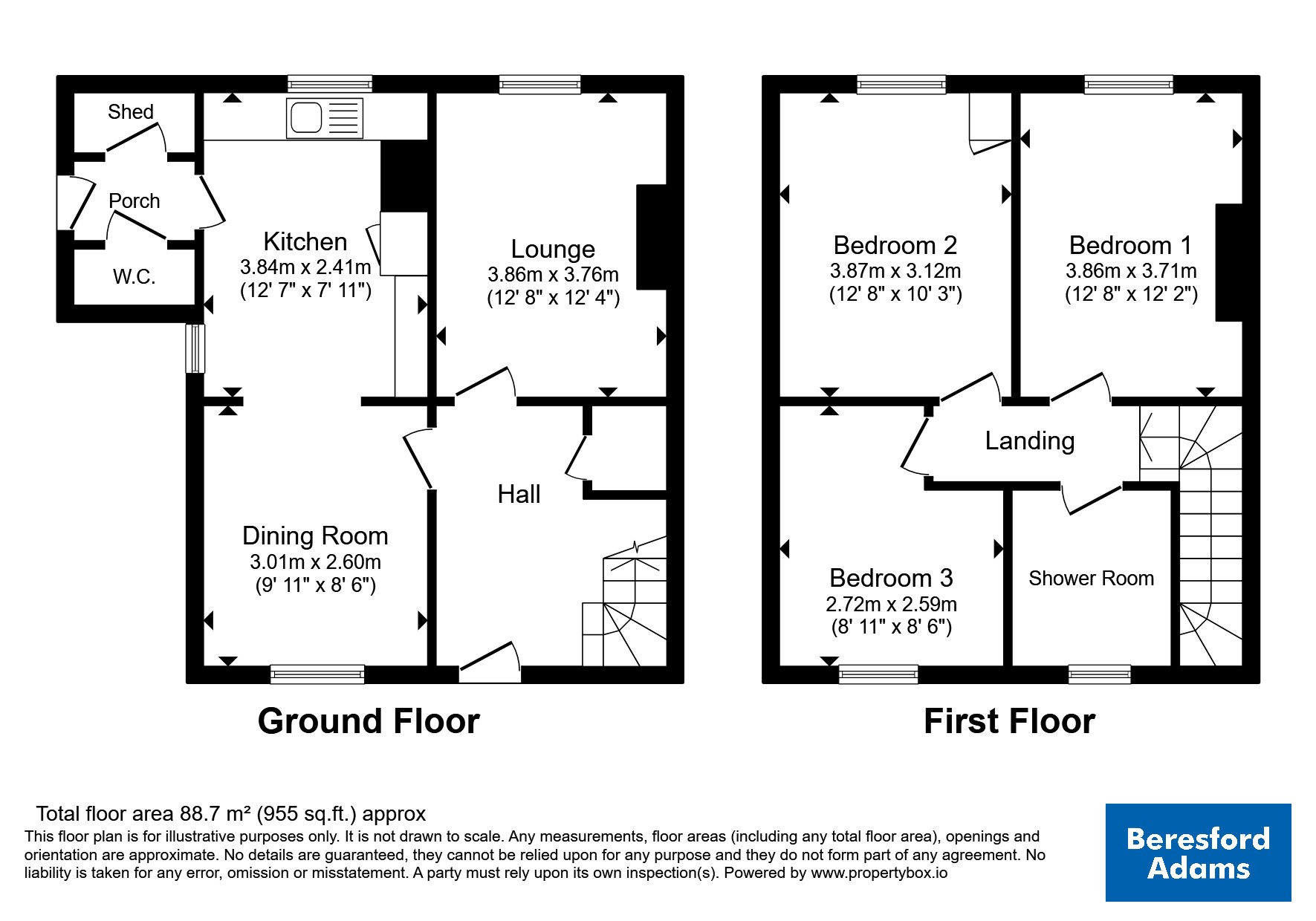 1, Maes Gwynedd, Gwynedd floorplan