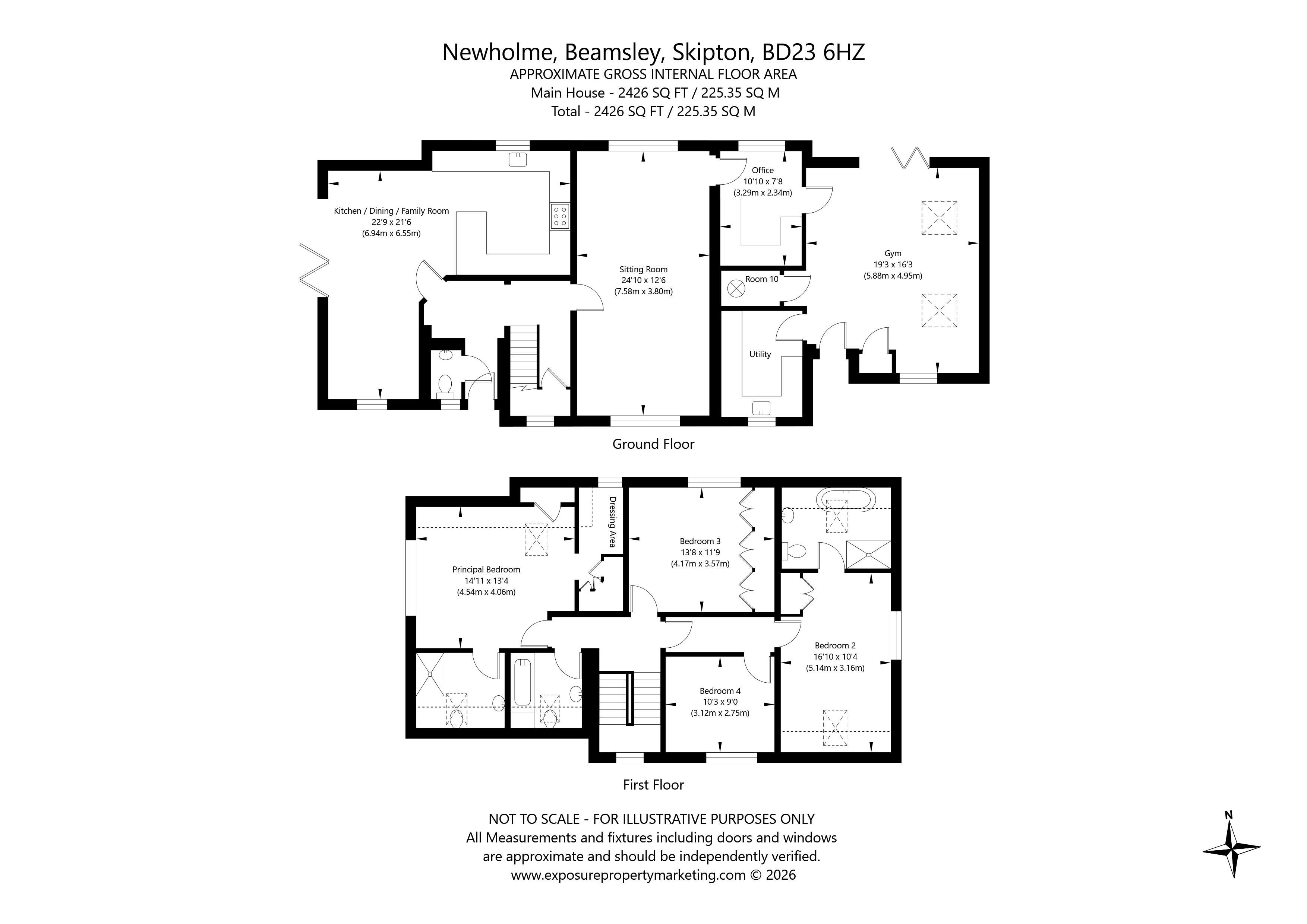 Newholme,, Beamsley, North Yorkshire floorplan