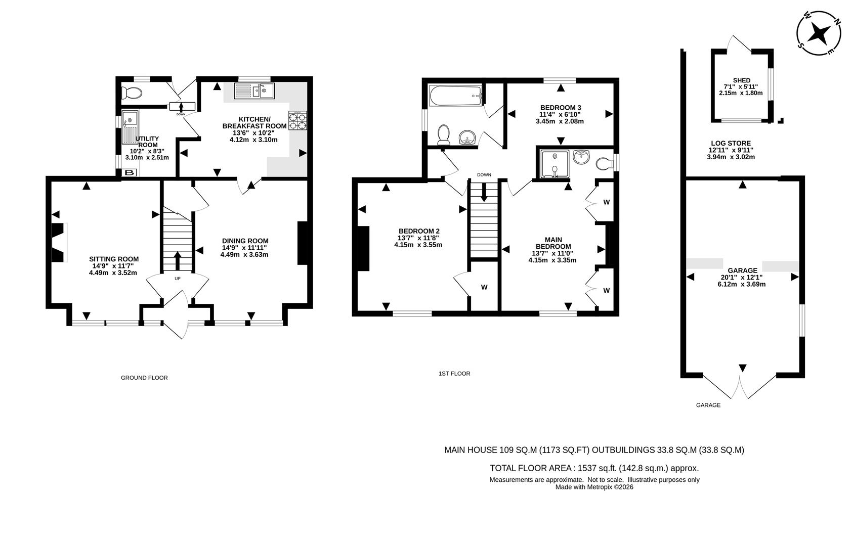 3 The Green, Dorking Road, Tadworth floorplan