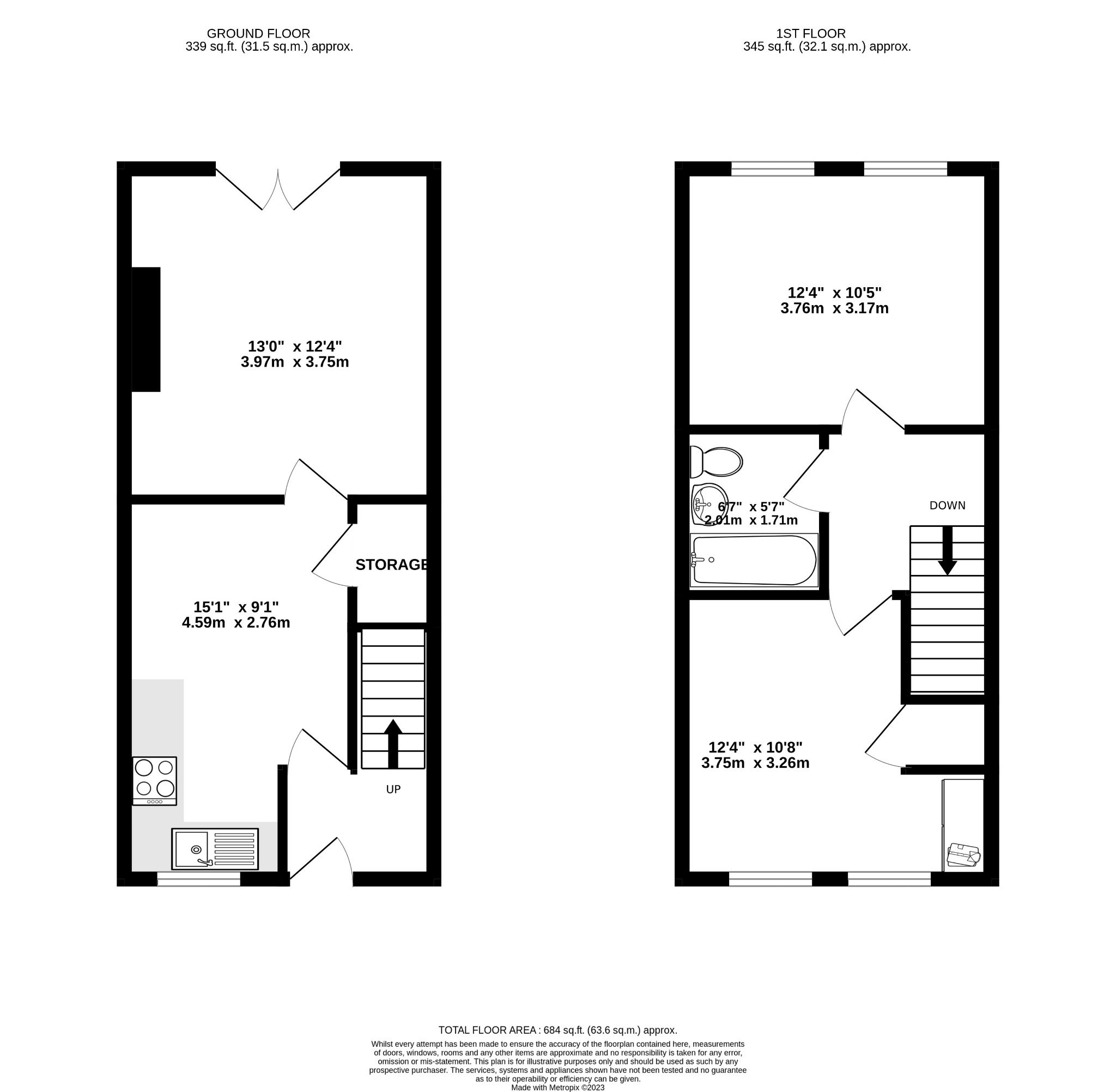 3, The Potlocks, Derby floorplan