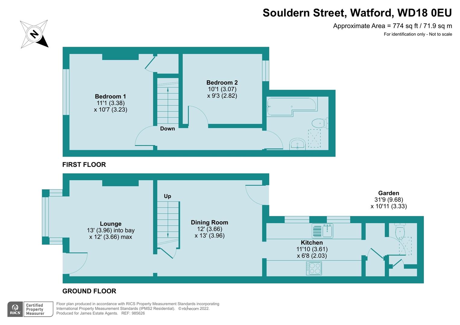 60, Souldern Street, Hertfordshire floorplan