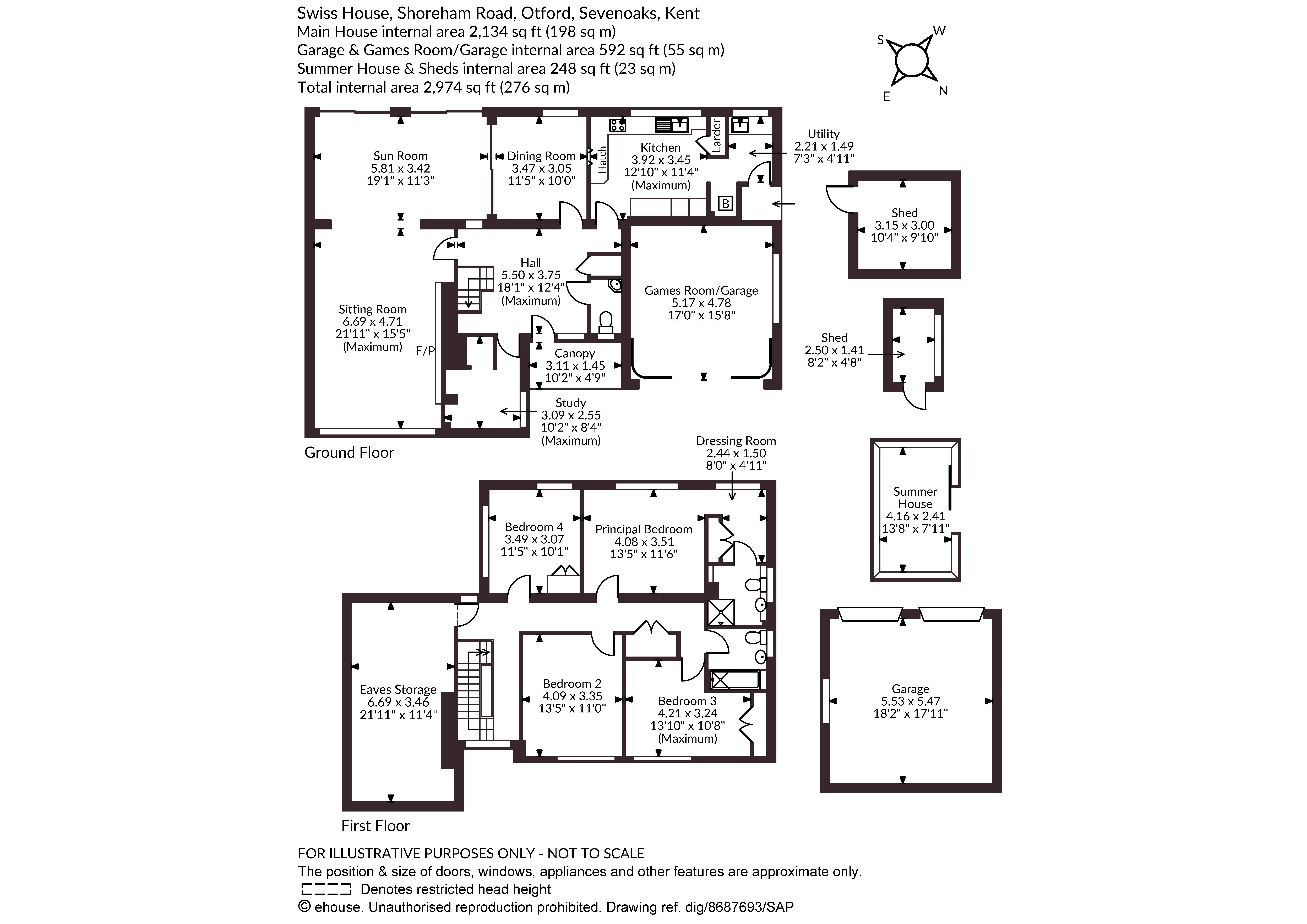 Swiss House,, Shoreham Road, Sevenoaks floorplan