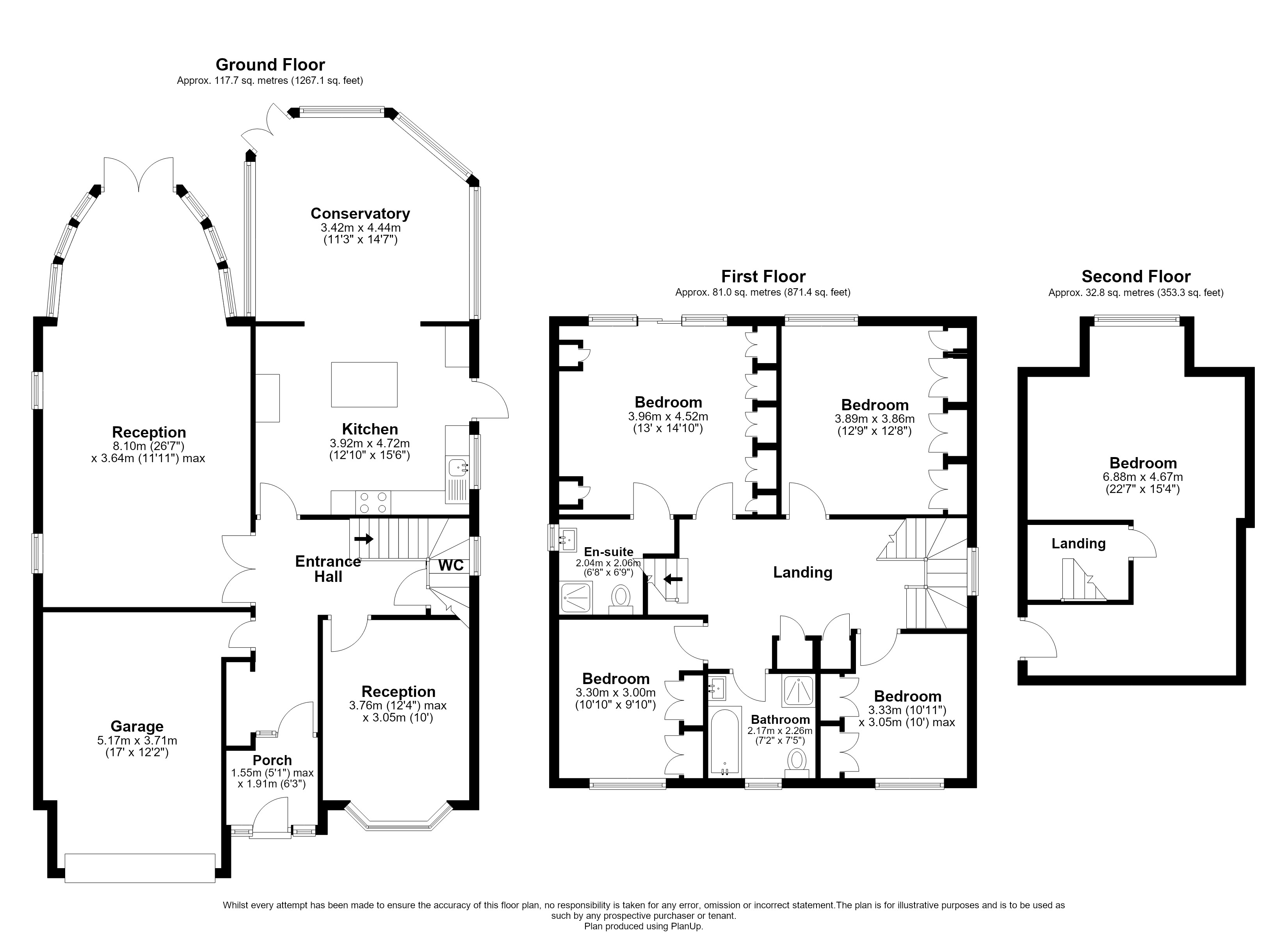 25, Avenue Road, London floorplan