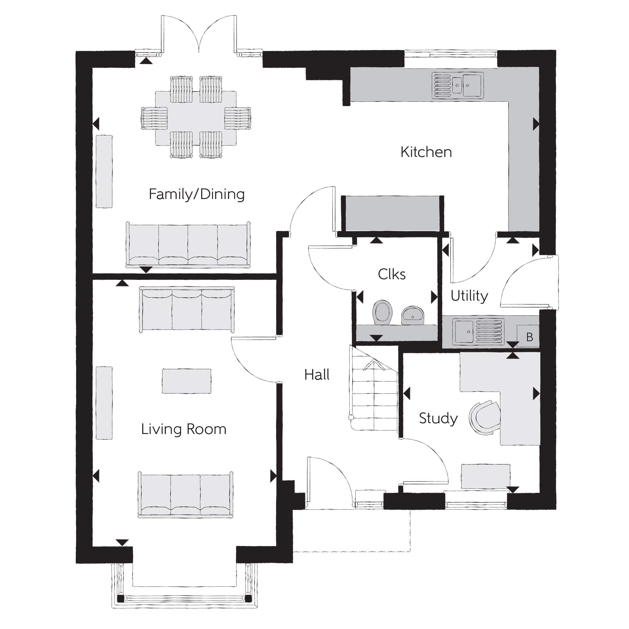 61, Trumps Green Road, Virginia Water floorplan