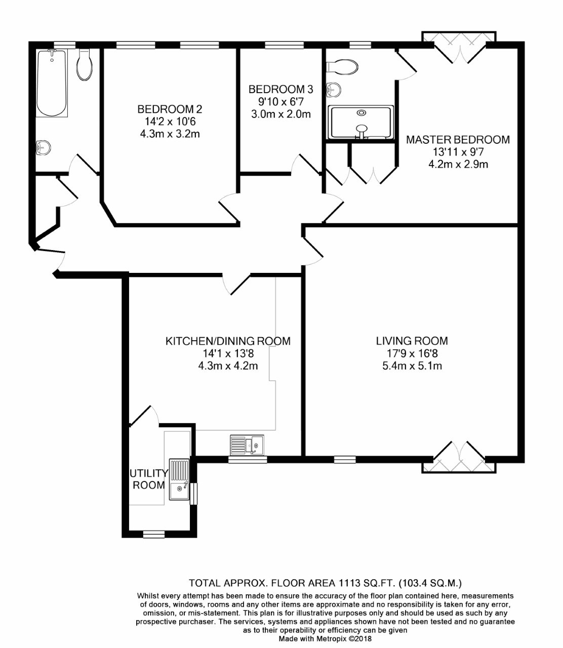 3 Bedrooms Flat to rent in Grasholm Way, Langley SL3