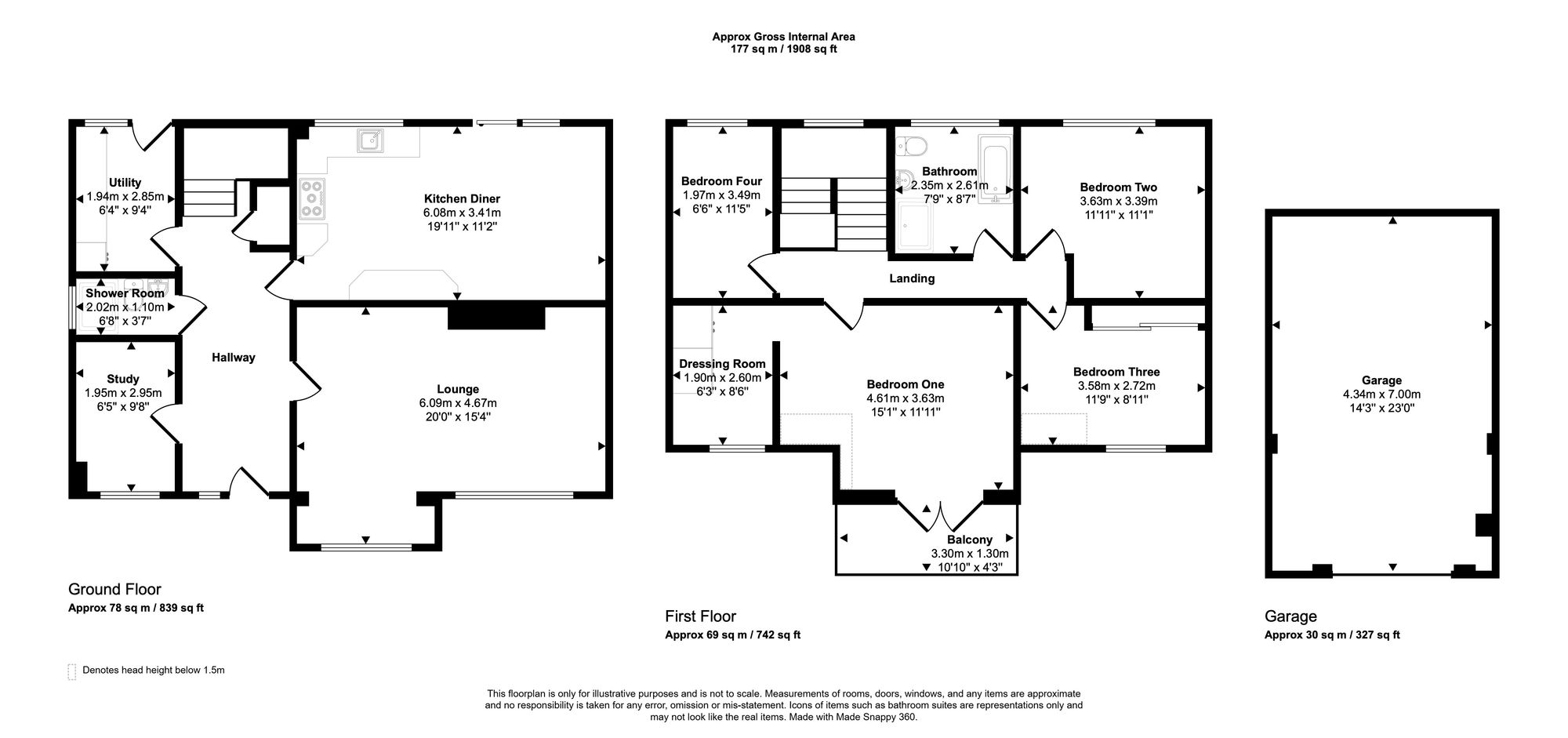 27 Darren View, Maesteg floorplan