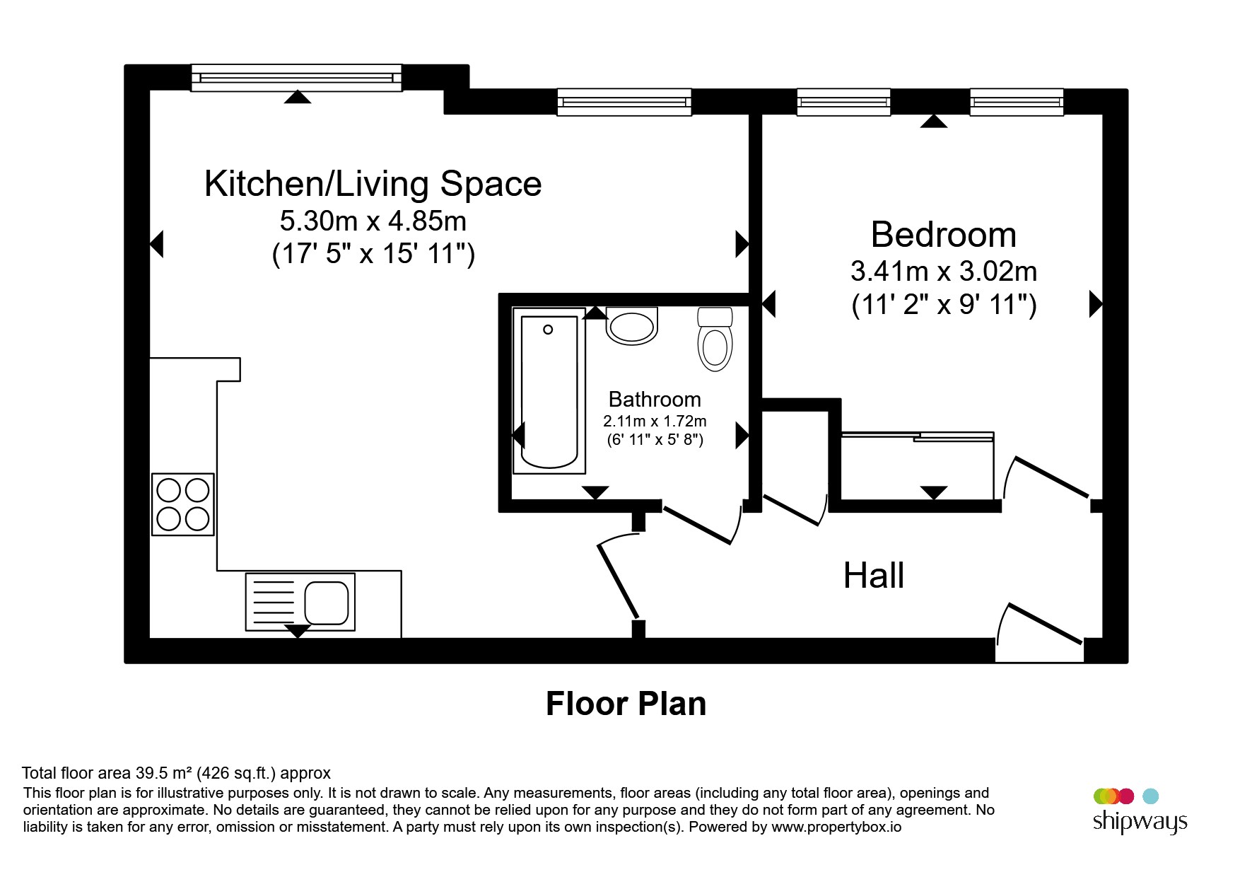Apartment 12, Langtree House, Woodside Park, Rugby floorplan