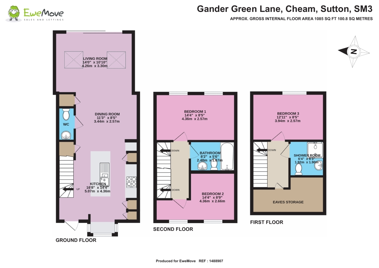 316, Gander Green Lane, Sutton floorplan