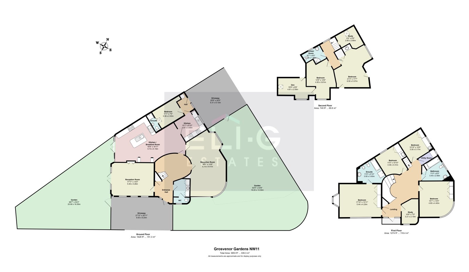 2 Grosvenor Gardens, London floorplan