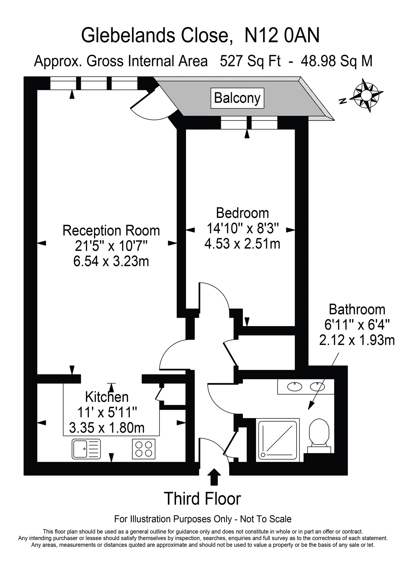 134, Glebelands Close, London floorplan
