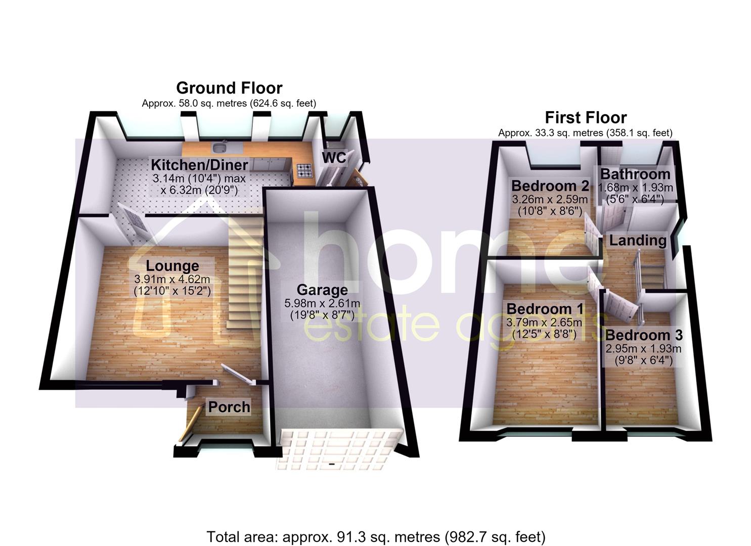 6, Ladysmith Drive, Ashton-Under-Lyne floorplan