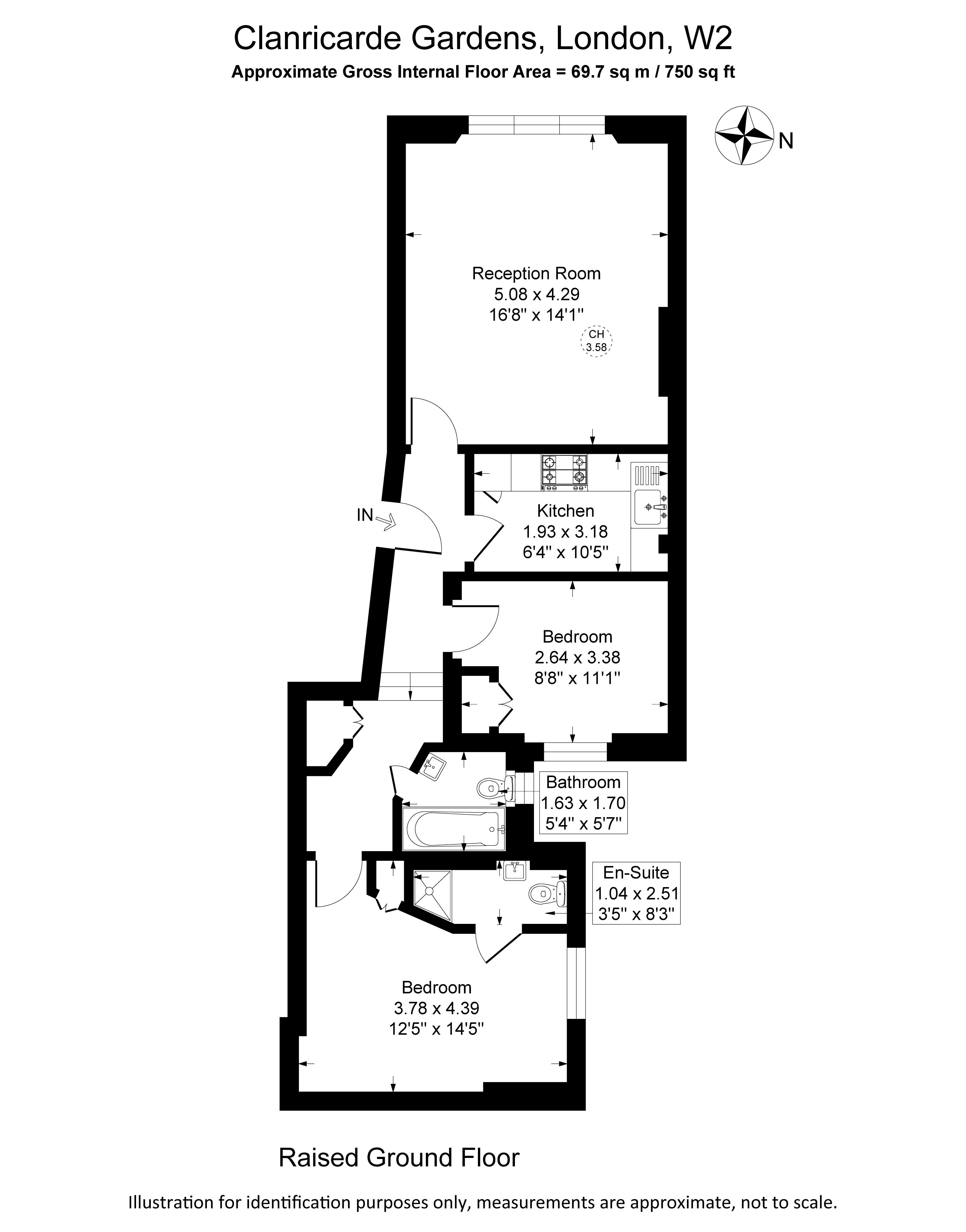 33 , Clanricarde Gardens, London floorplan