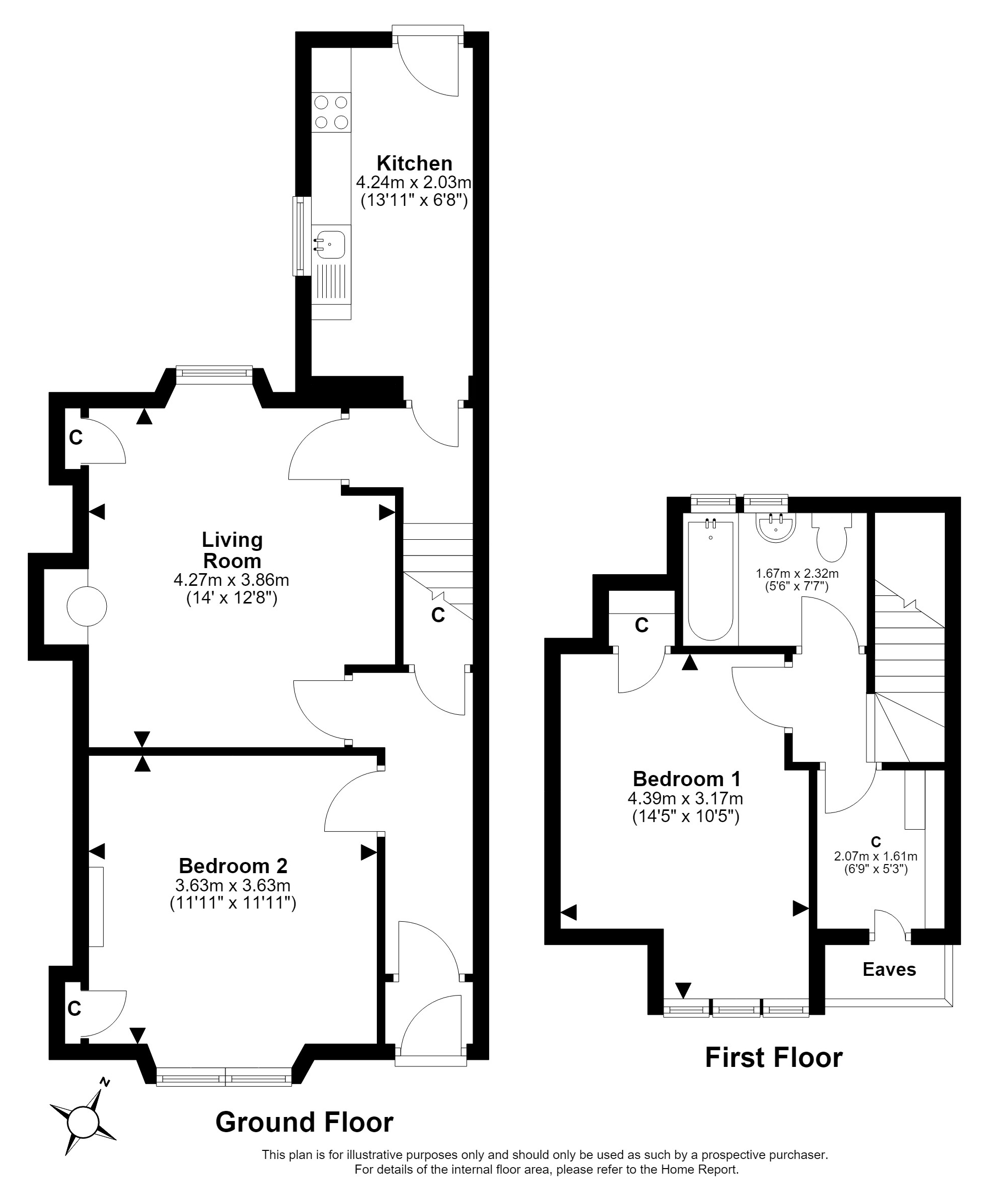 64, Kirkhill Road, Penicuik floorplan