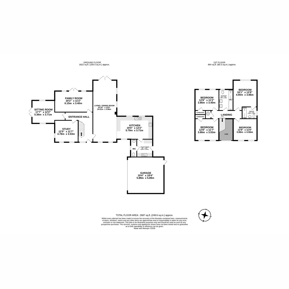 Pleasant View, Middle Drove, Wisbech floorplan