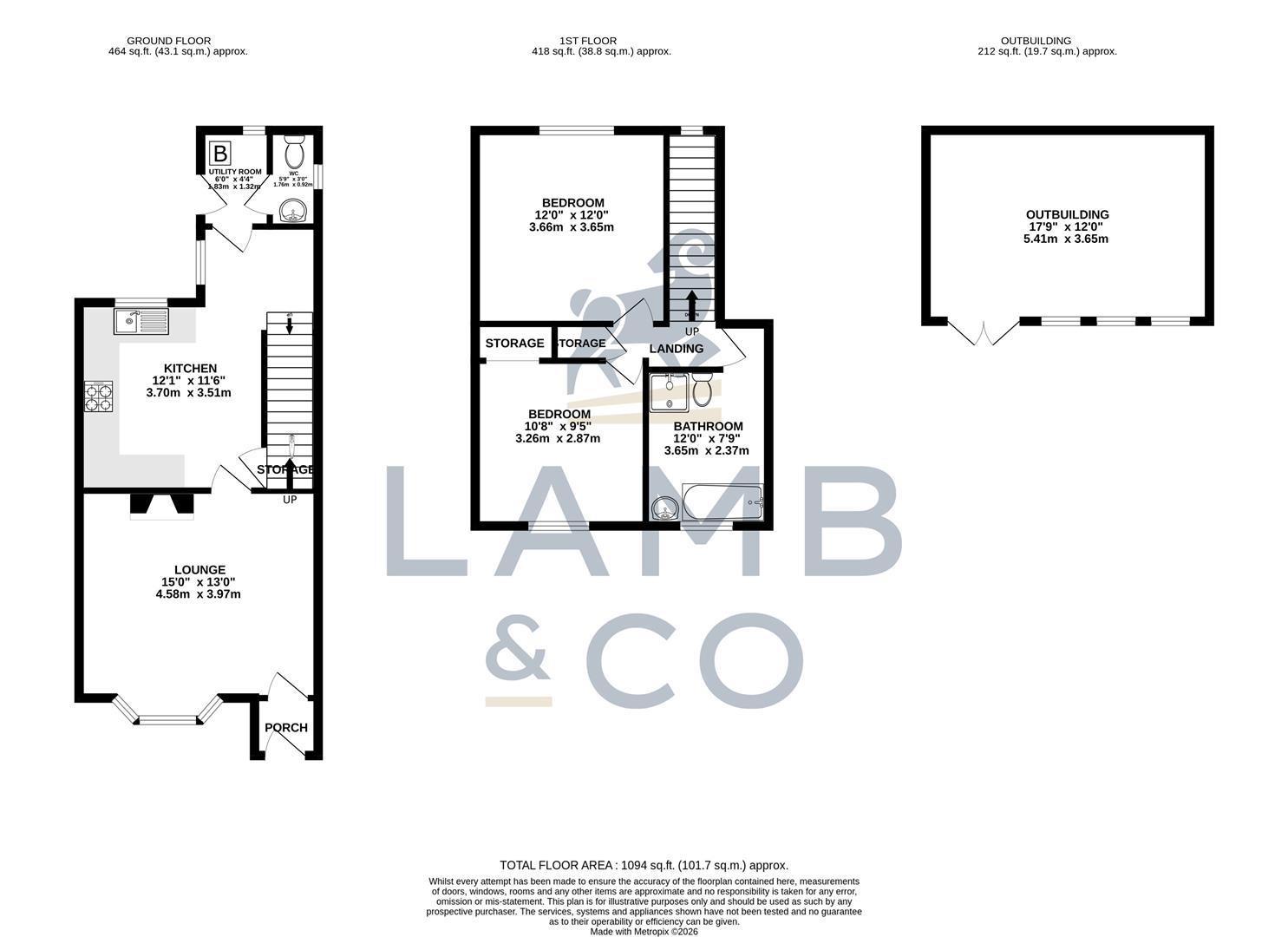 4, Whitehall Lane, Thorpe-Le-Soken floorplan