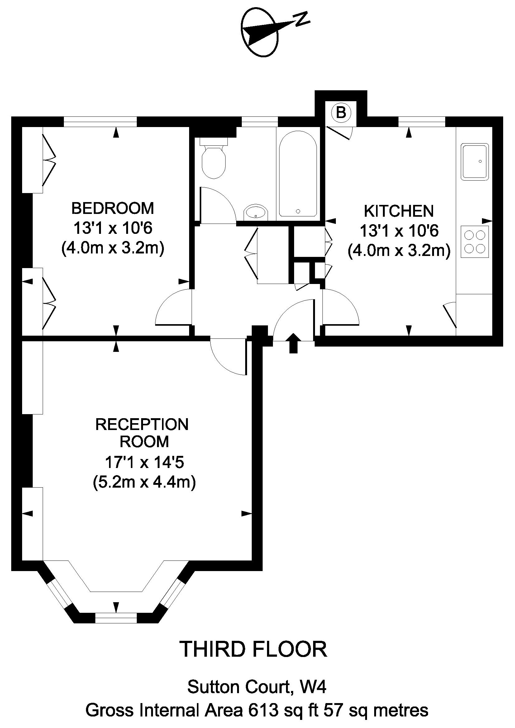 1 Bedrooms Flat to rent in Sutton Court, London W4
