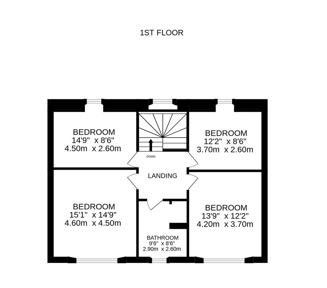 6, Albert Place, Stirling floorplan
