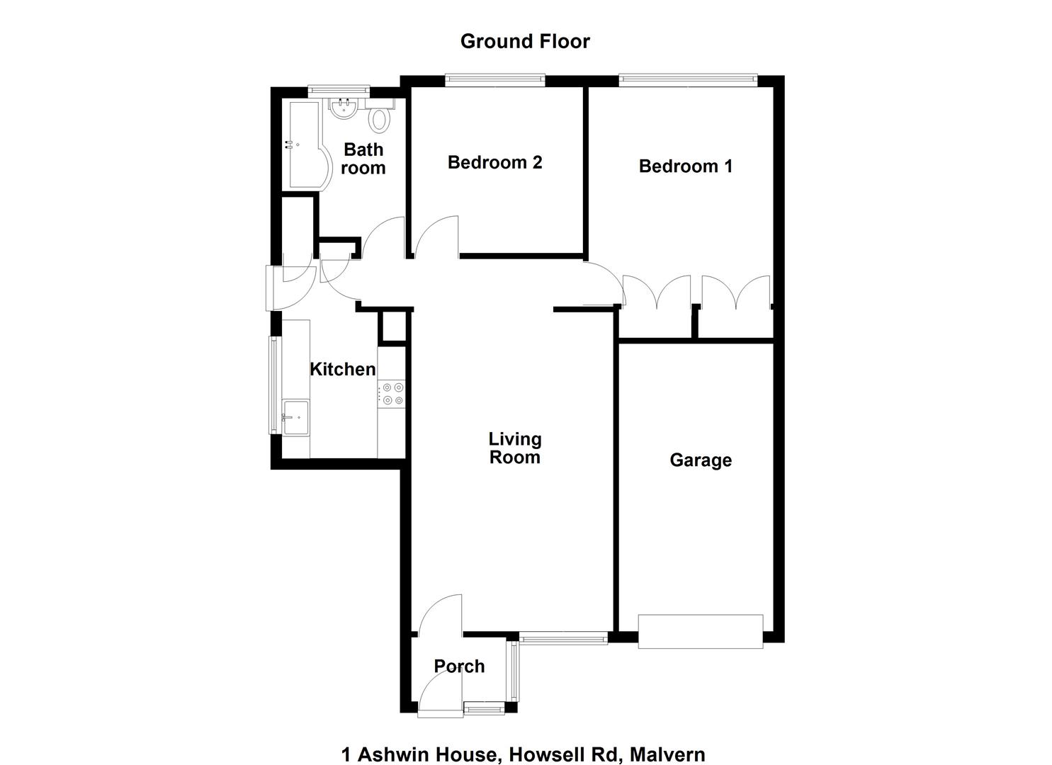 1, Ashwin House, Howsell Road, Malvern floorplan