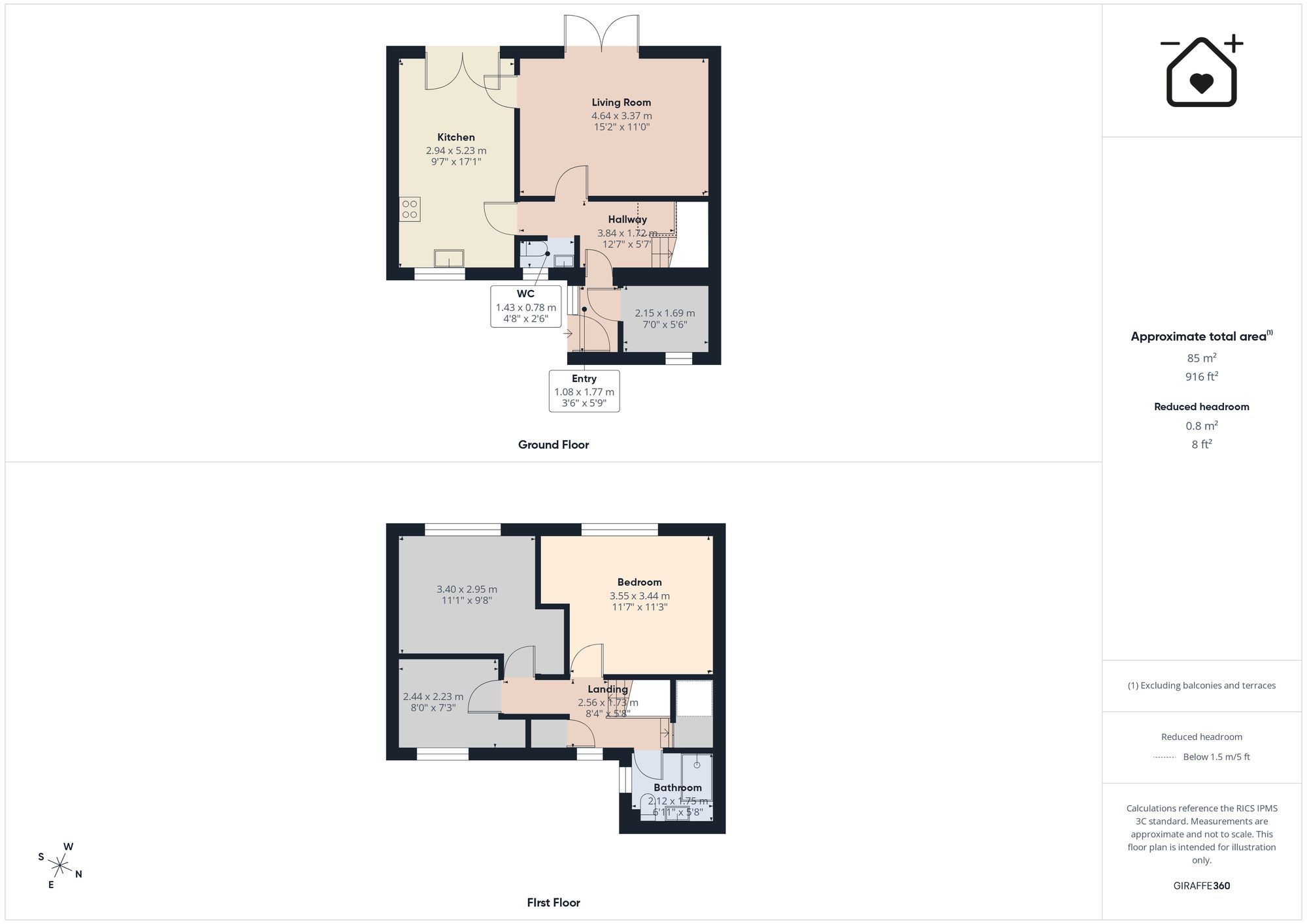 62 Scott Close, Barry floorplan