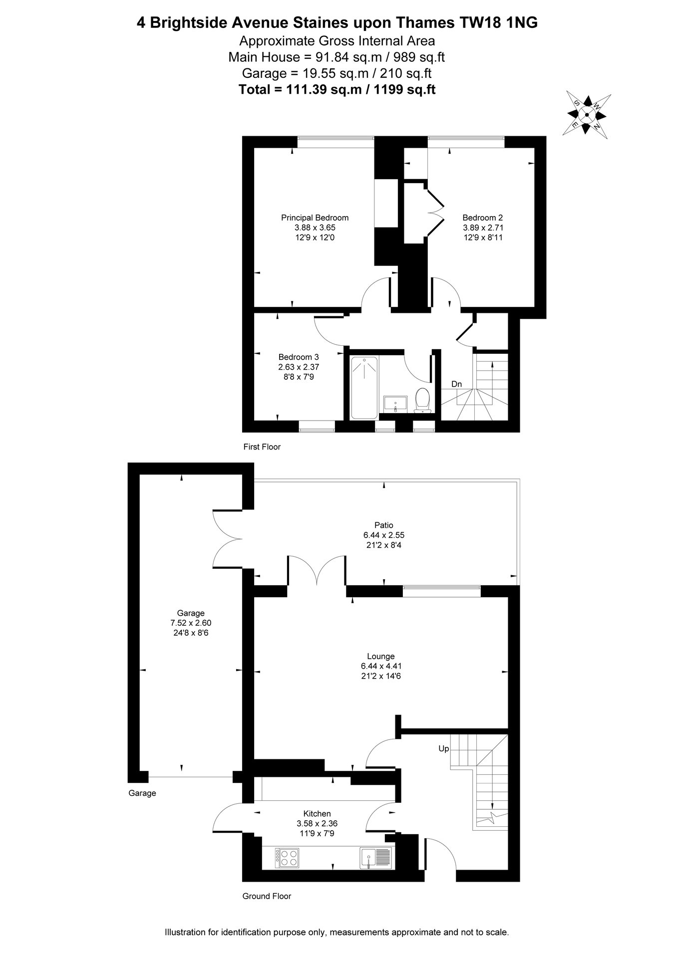 4, Brightside Avenue, Staines-upon-Thames floorplan