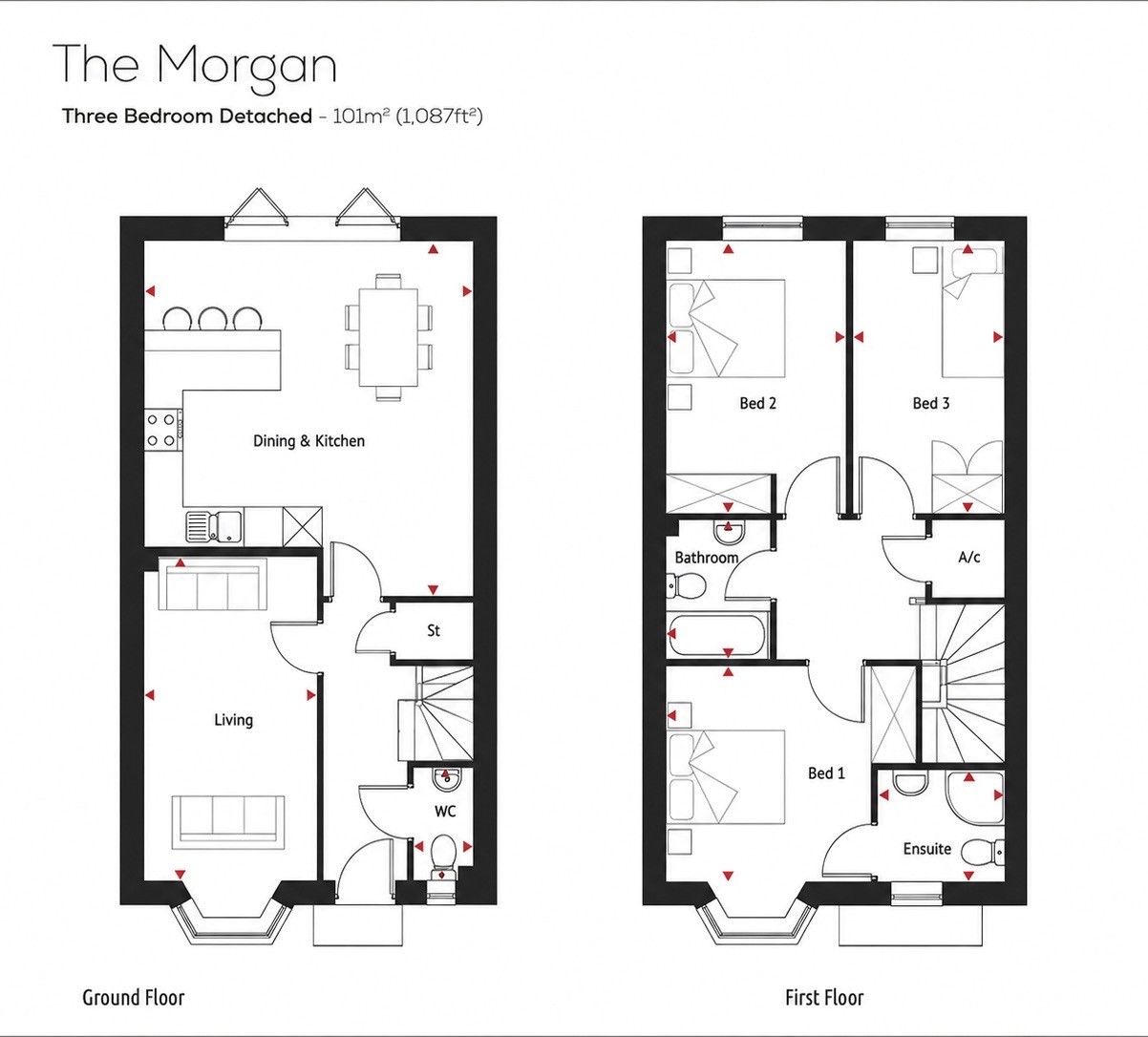 Plot 8, The Morgan,, Warren Gardens, Marsh Lane, Birmingham floorplan