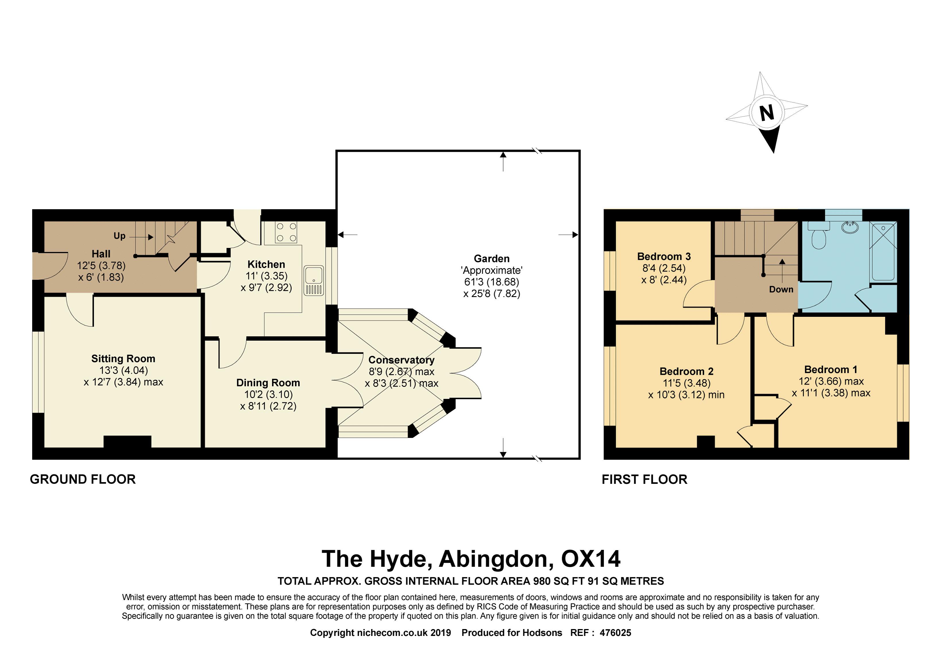 3 Bedrooms Semi-detached house for sale in The Hyde, Abingdon OX14