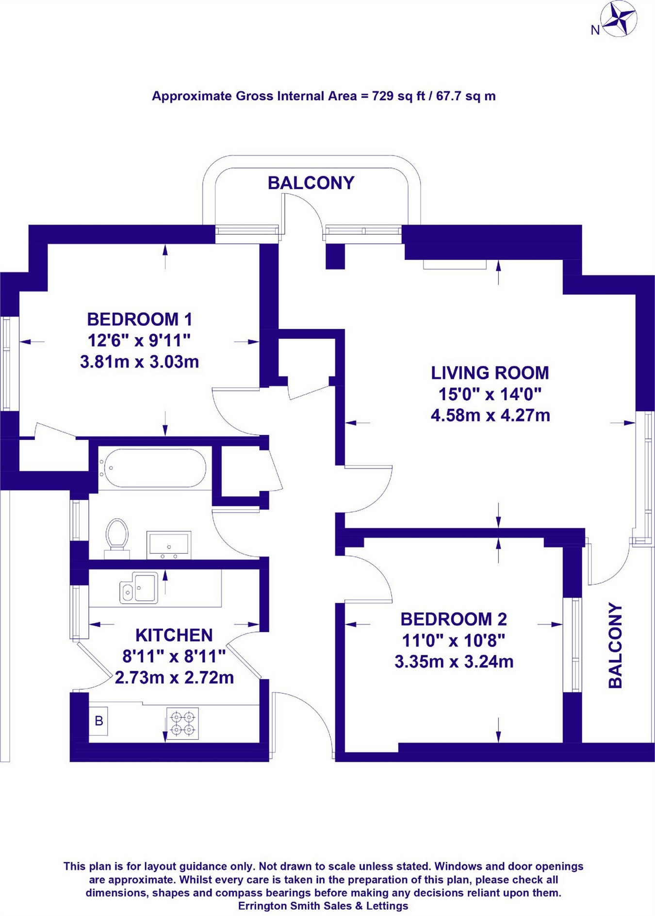 2 Bedrooms Flat for sale in Suffolk Square, Cheltenham, Gloucestershire GL50