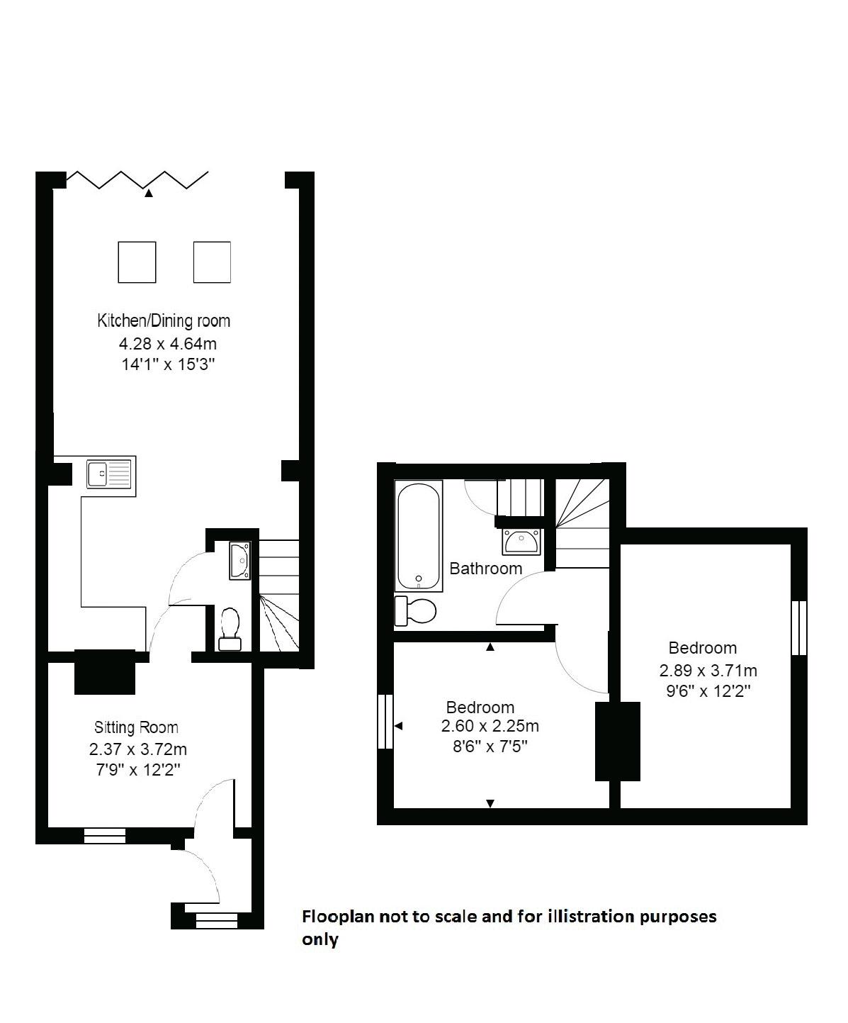 2 Bedrooms End terrace house for sale in Powder Mill Lane, Leigh, Tonbridge TN11