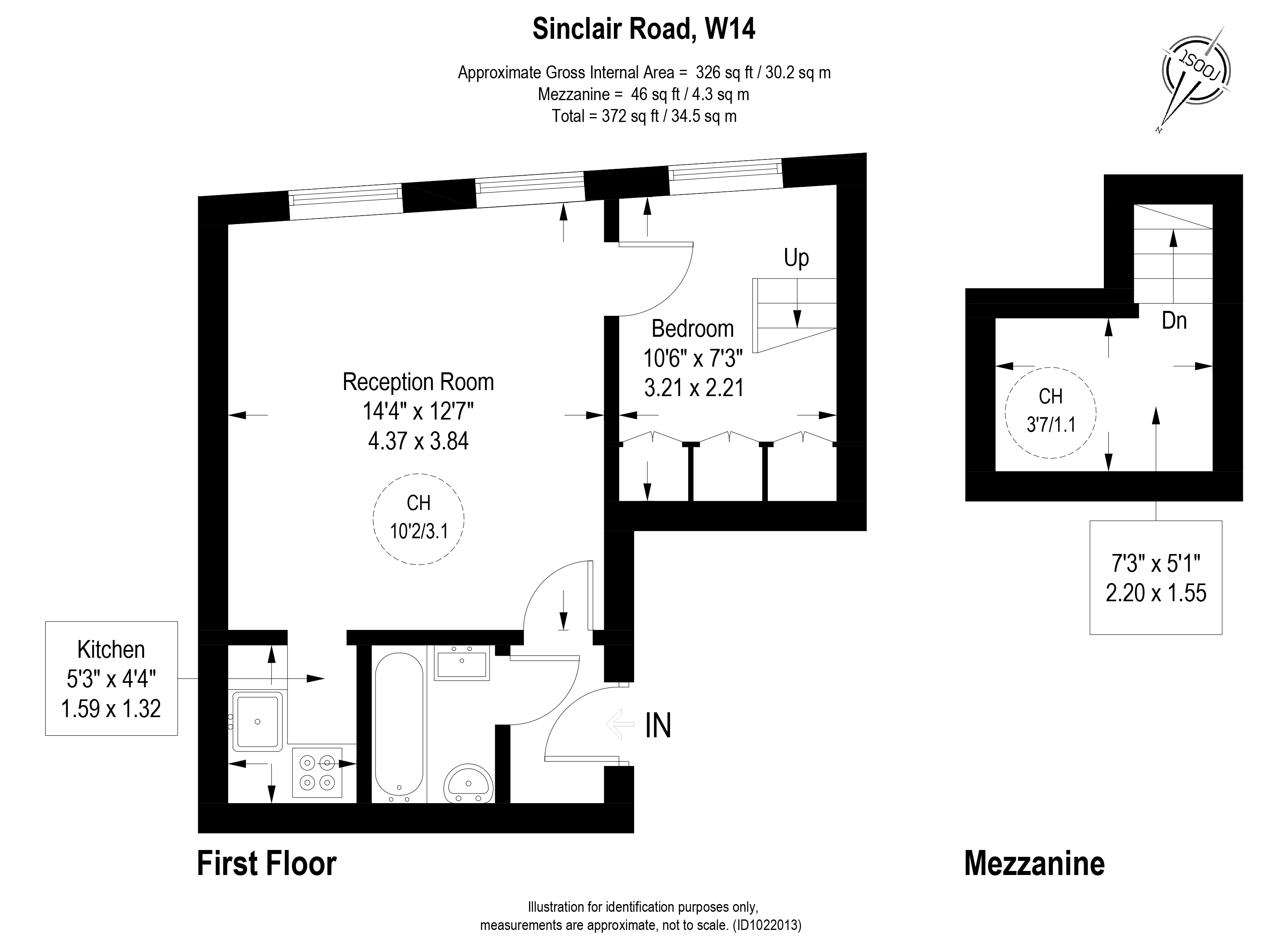 Sinclair Road, London floorplan