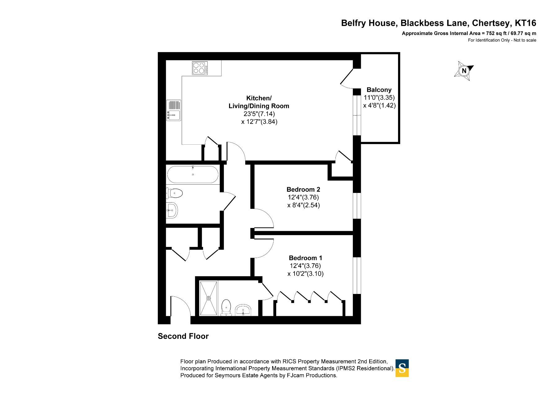 Flat 19, Belfry House,, Blackbess Lane, Surrey floorplan
