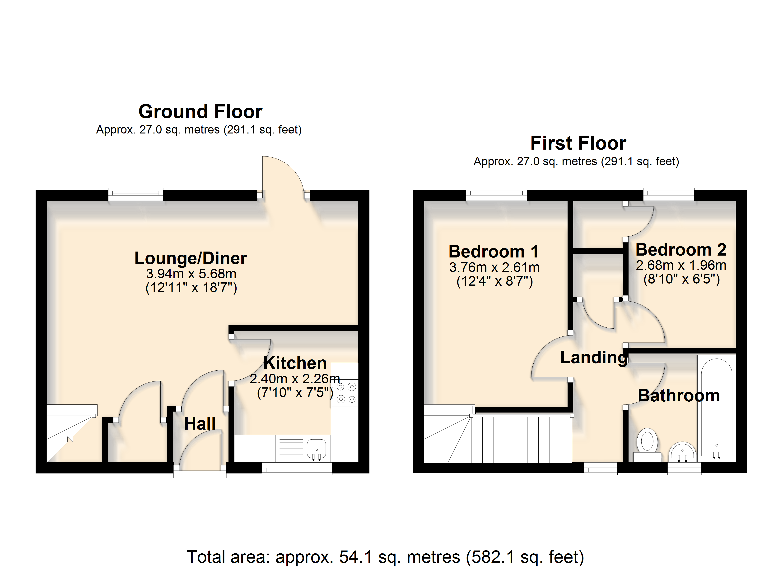 11, Avon Close, South Brent floorplan