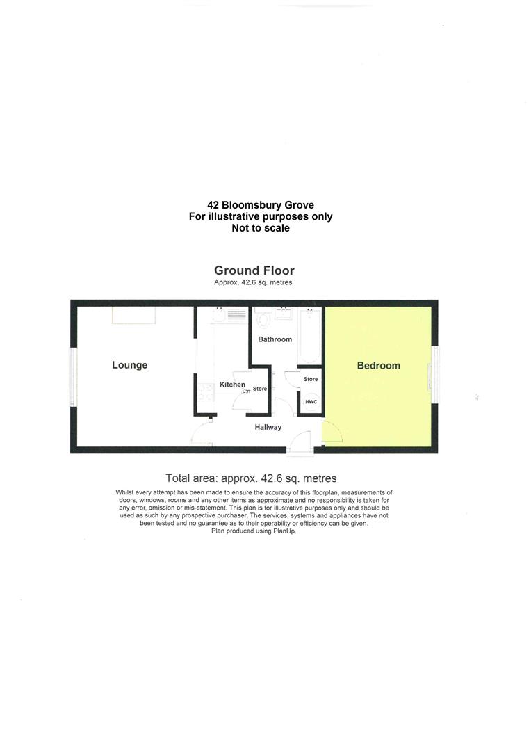 42, Bloomsbury Grove, Birmingham floorplan