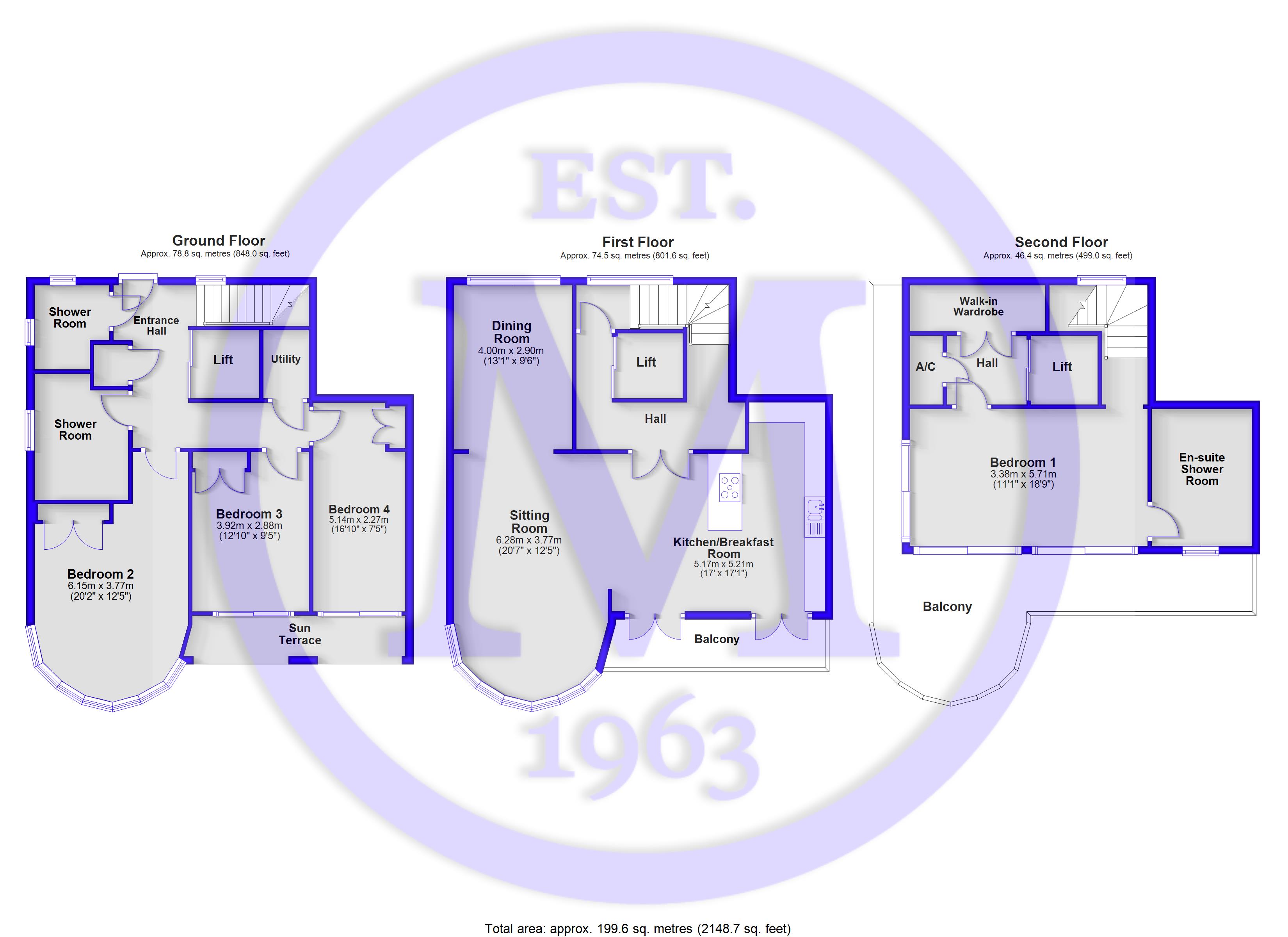 1, Creek House, Barton On Sea floorplan