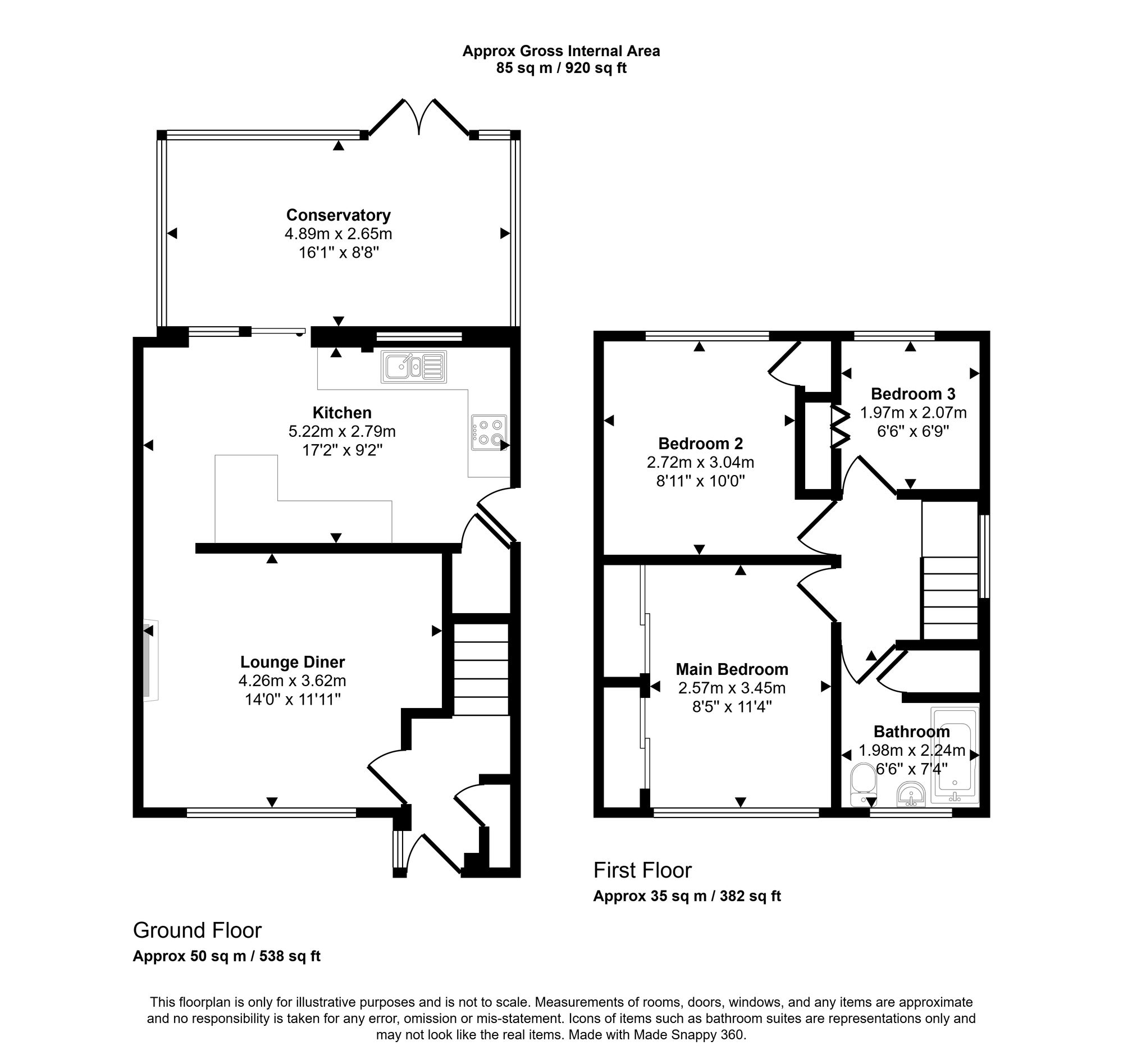 23 Moor Avenue, Wigan floorplan