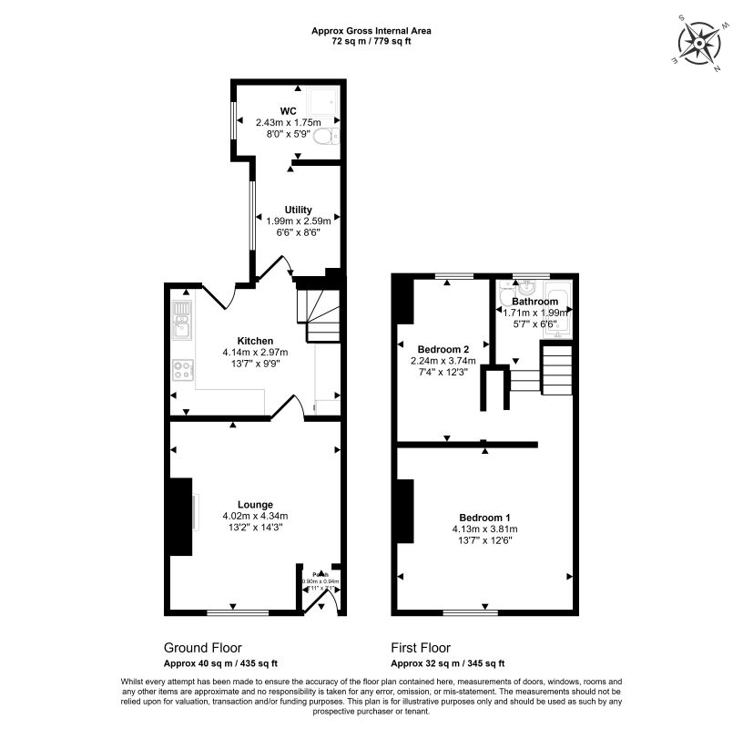 122, Belfield Road, Rochdale floorplan