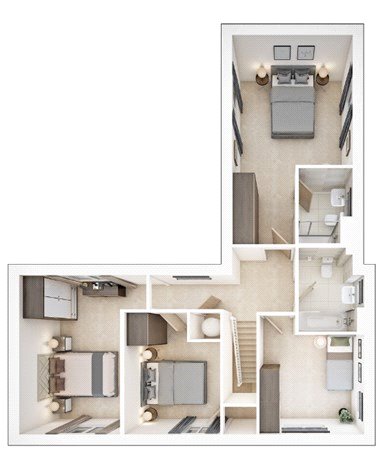 Plot 148 The Waysdale, Hartford Green, Great Bentley floorplan