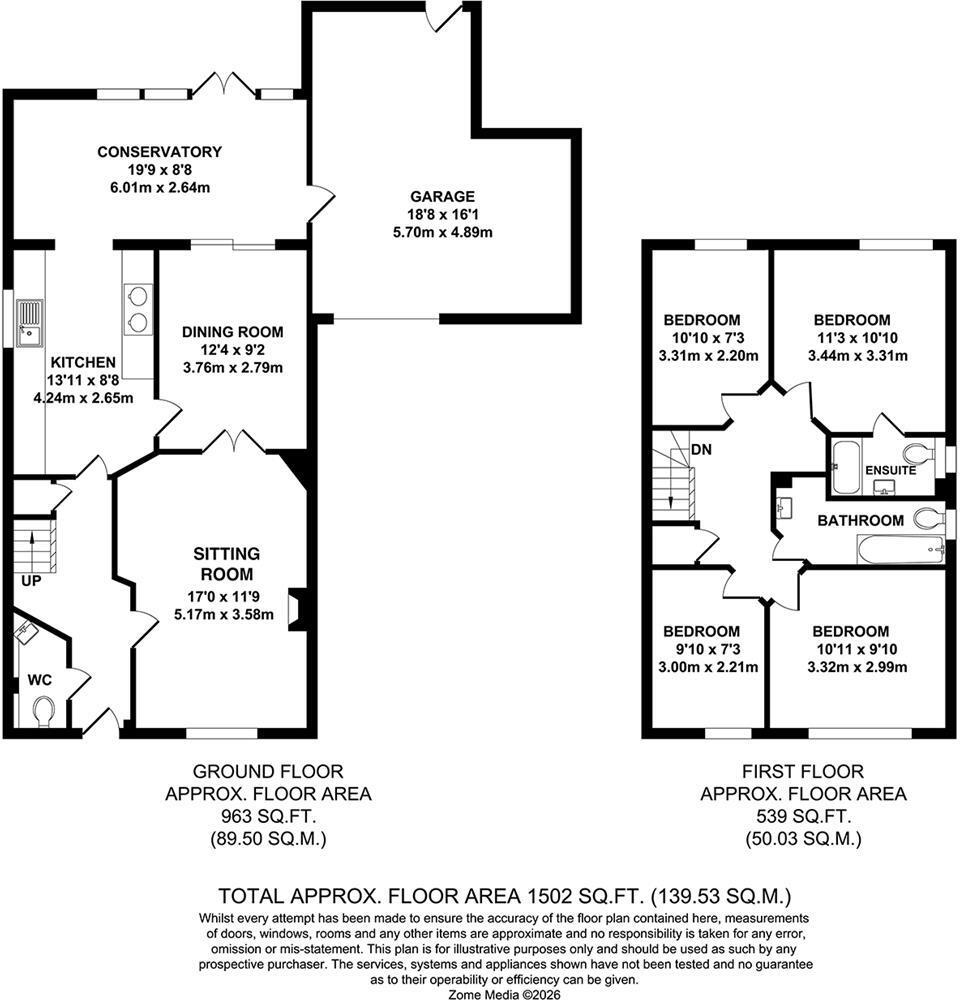 54, Phoenix Drive, Wateringbury floorplan