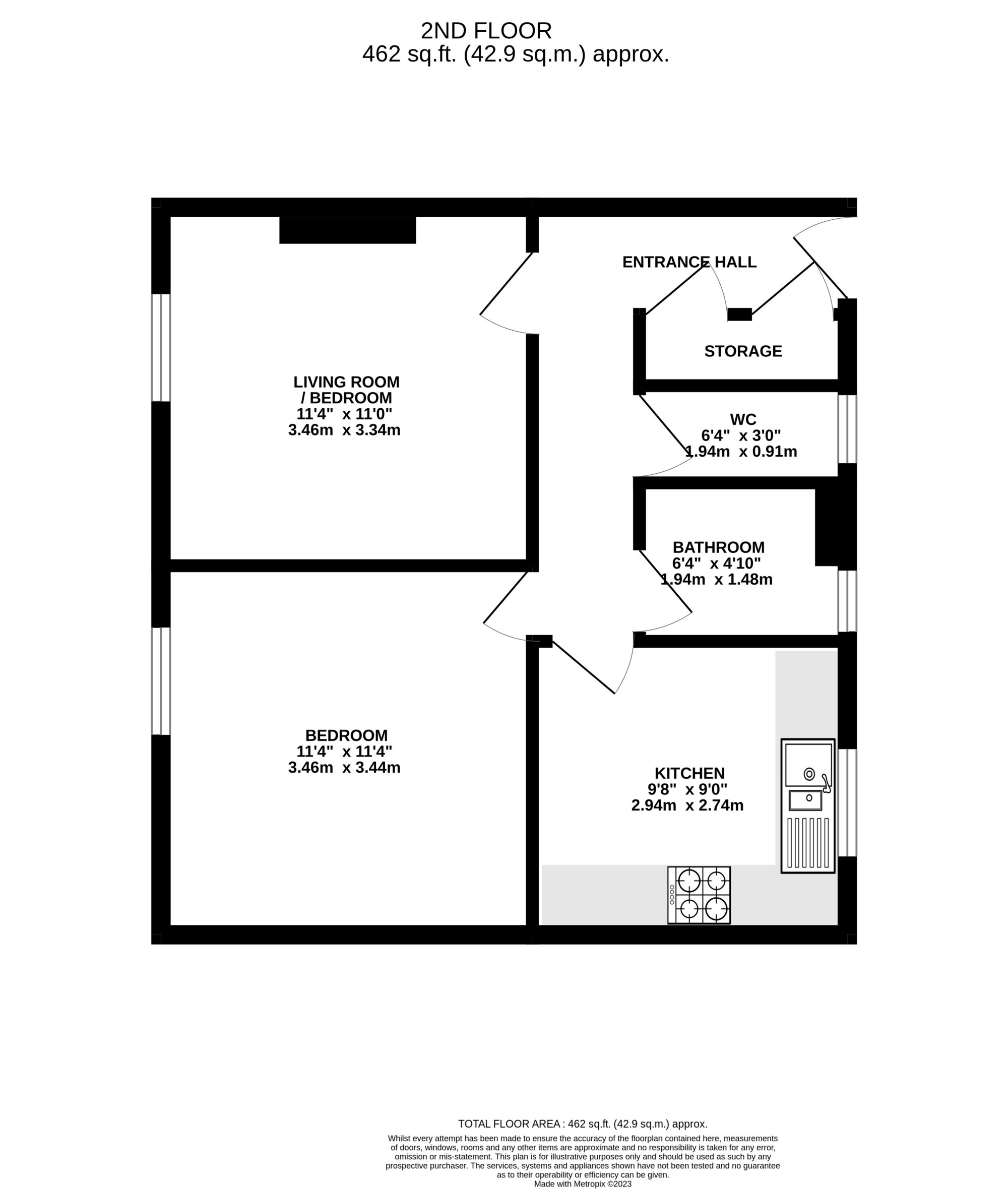 10 Charlton Court,, Thurtle Road, East london floorplan