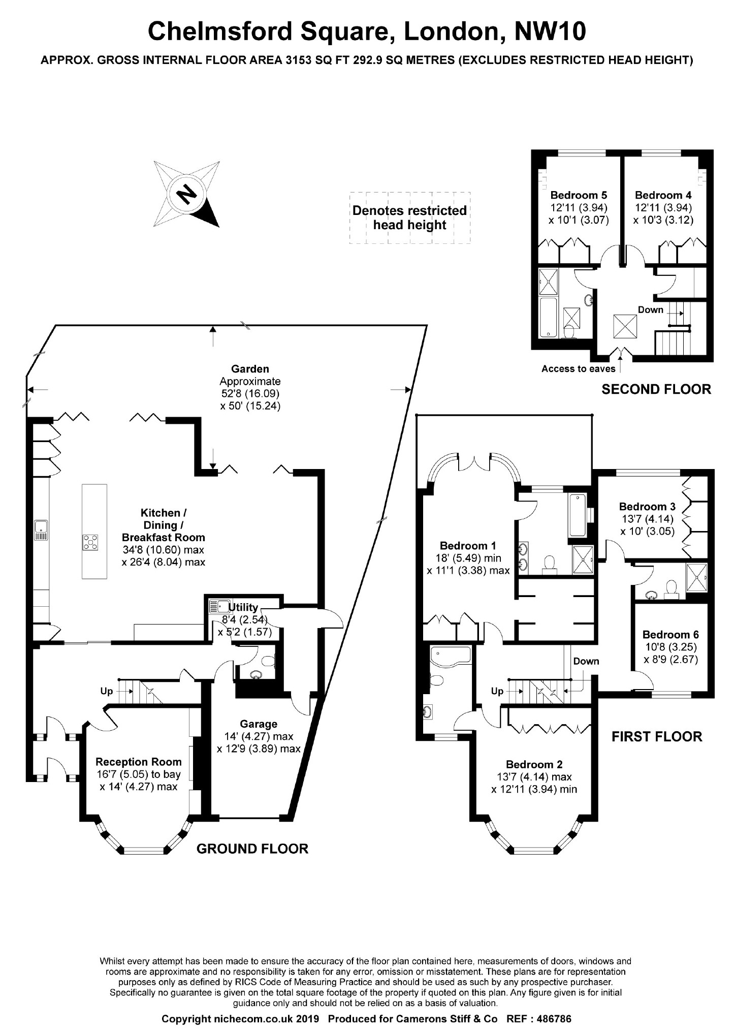 6 Bedrooms  to rent in Chelmsford Square, Kensal Green, London NW10