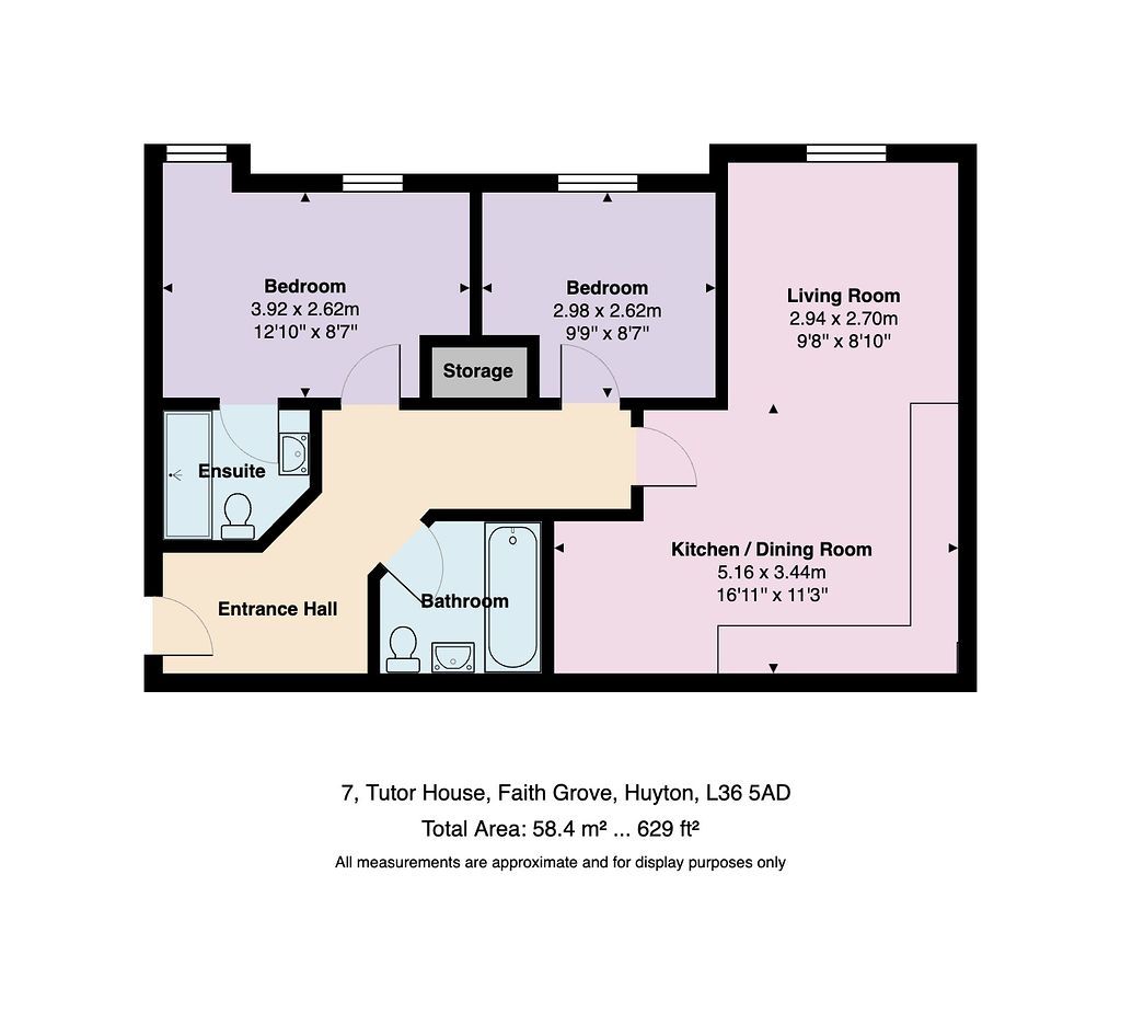 7 Tutor House, Huyton floorplan
