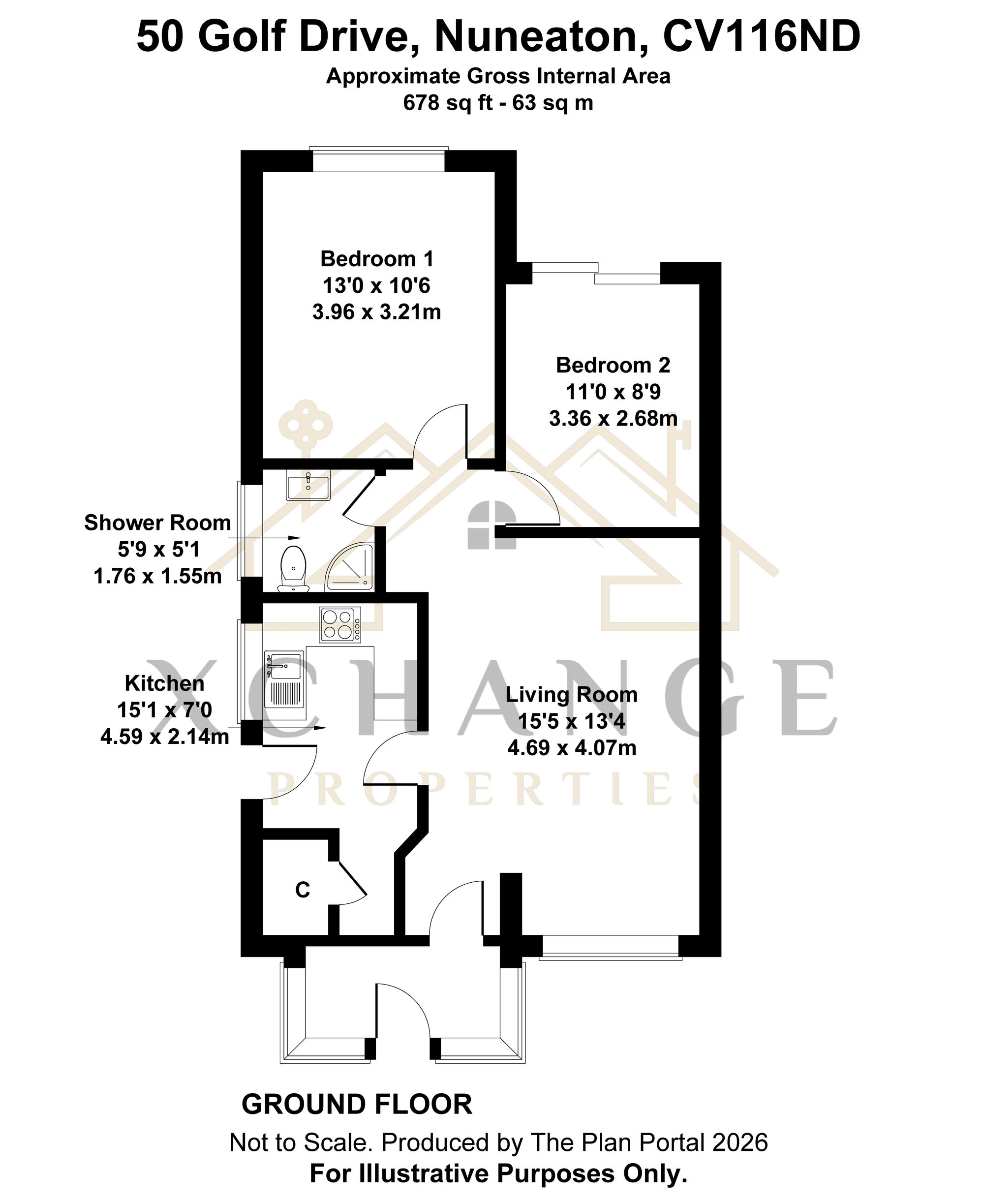 50 Golf Drive, Nuneaton floorplan