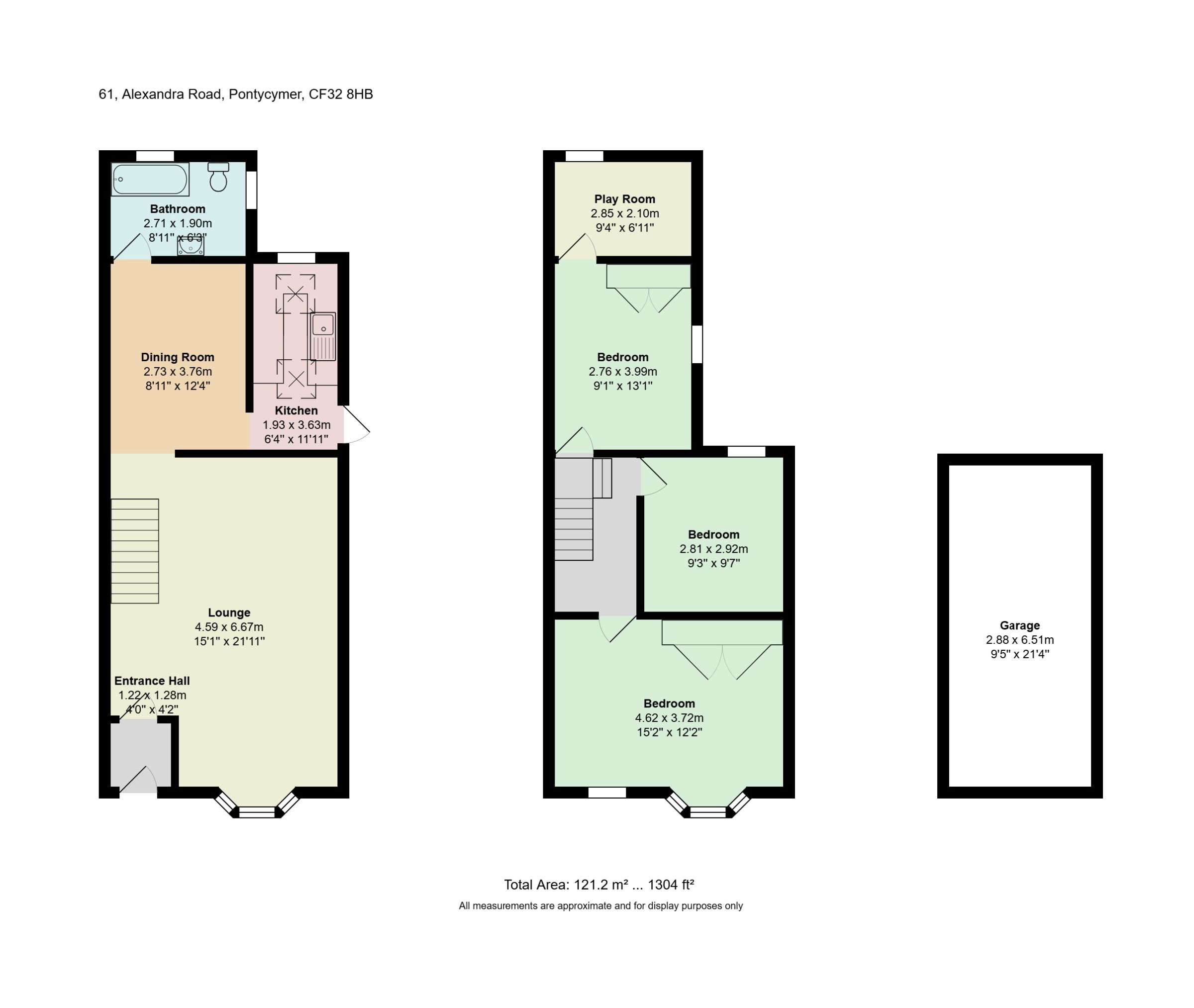 61 Alexandra Road, Bridgend floorplan