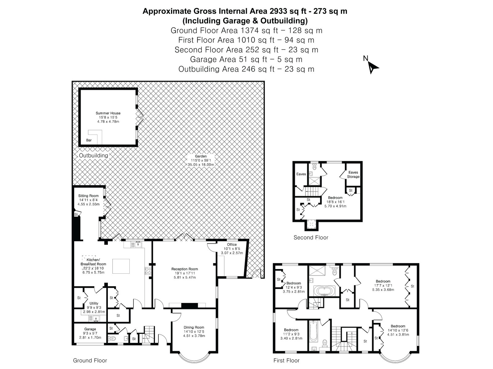 The Cottage, California Lane, Bushey floorplan