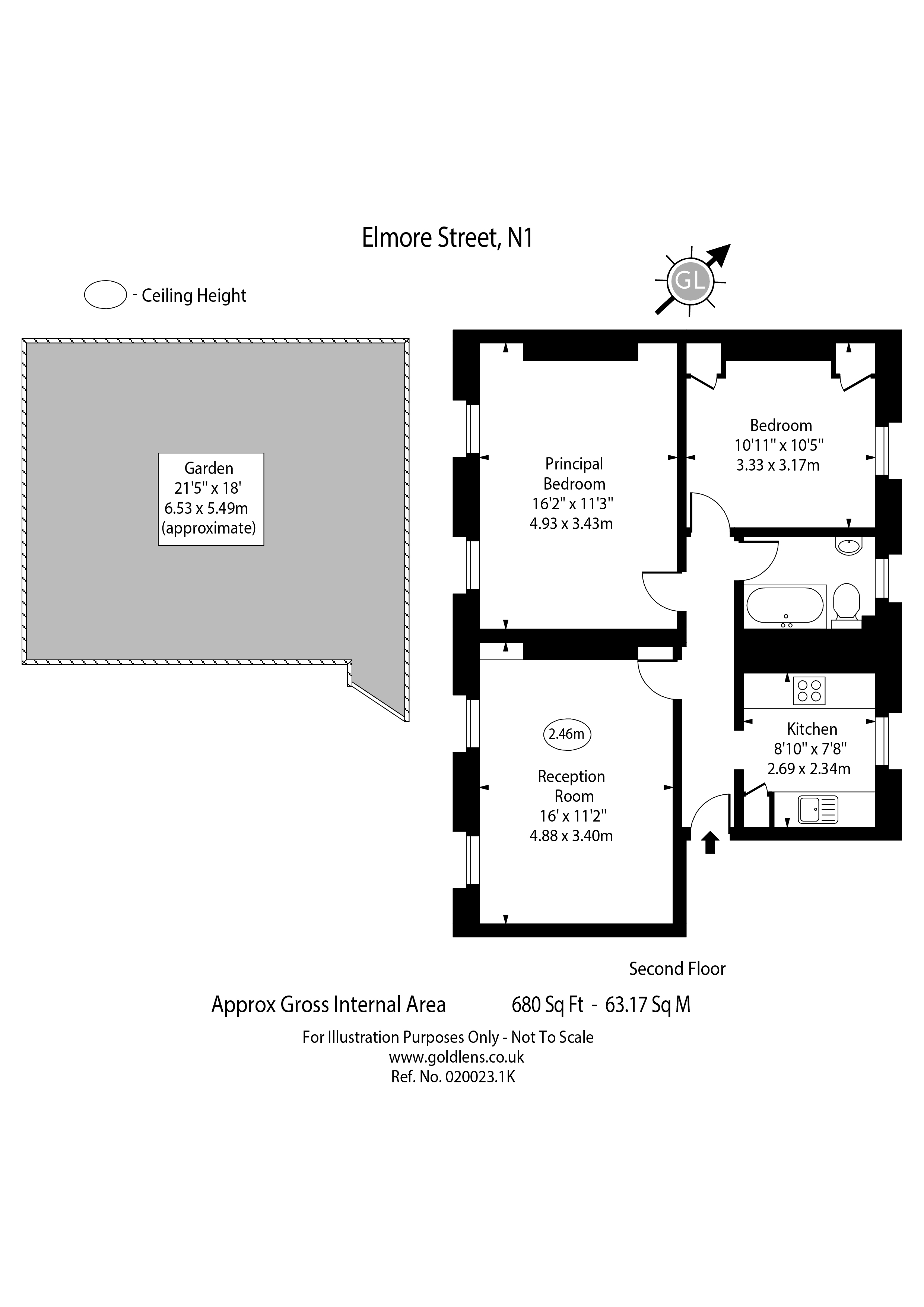 Elmore Street, Islington, London N1, 2 bedroom flat for sale 64214469