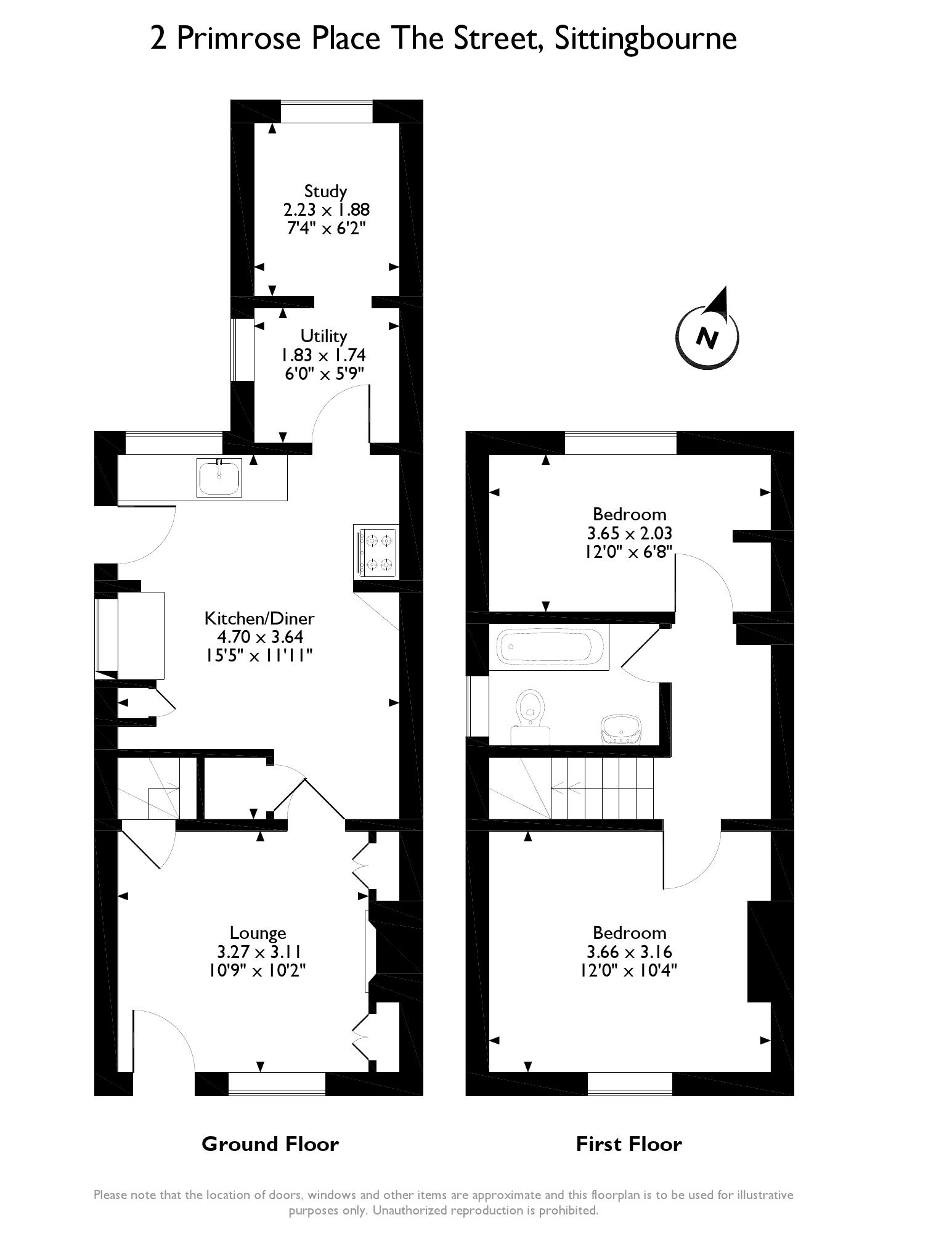 2 Bedrooms Semi-detached house for sale in Primrose Place, The Street, Doddington, Sittingbourne ME9