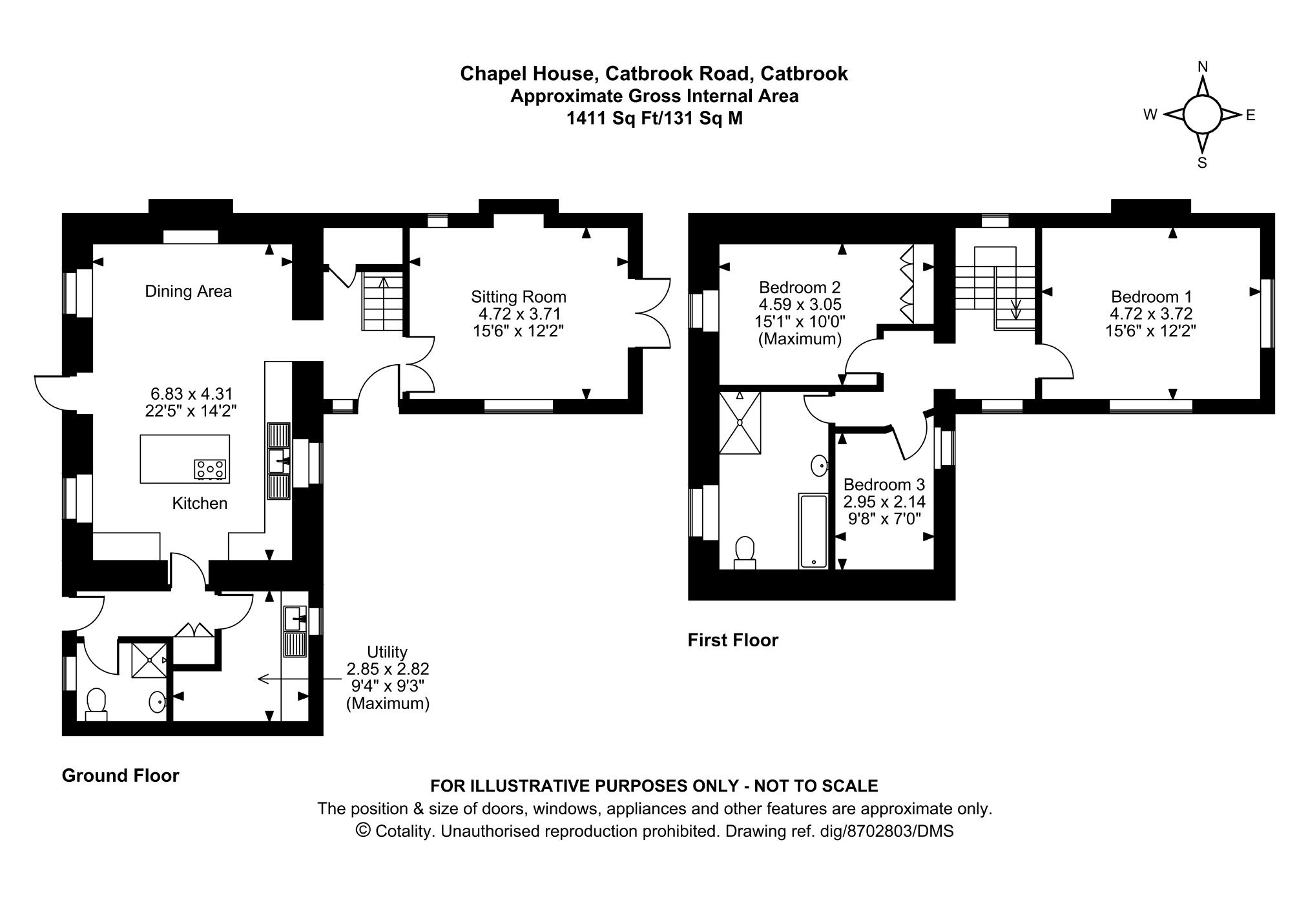 Chapel House, Catbrook Road, Catbrook floorplan