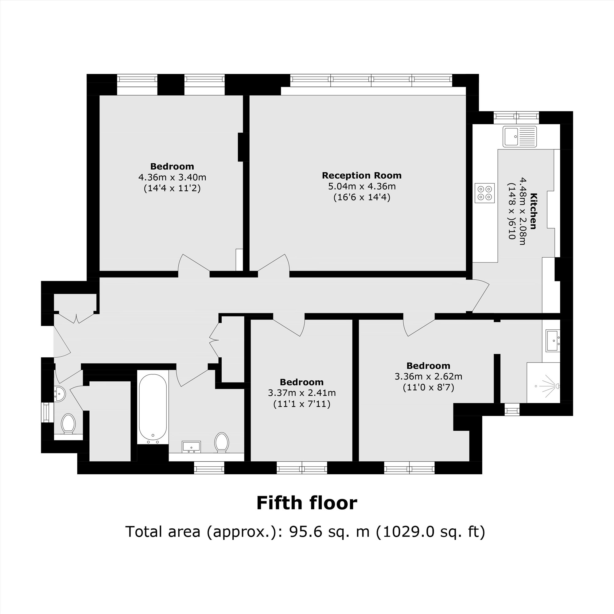Flat 26, Milford House, 7, Queen Anne Street, London floorplan