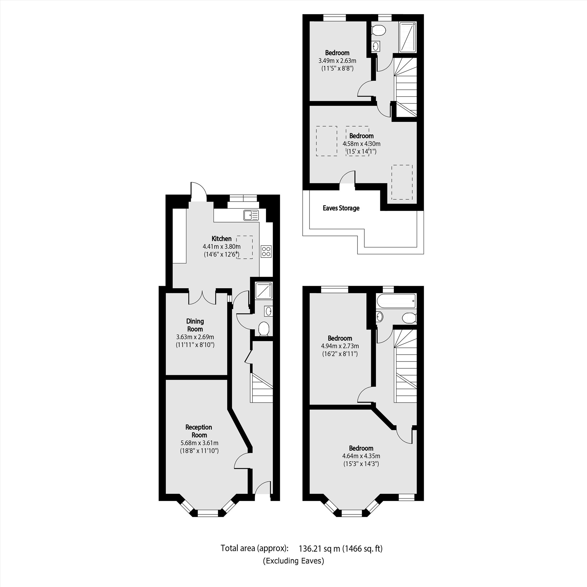 45, Westfield Road, London floorplan