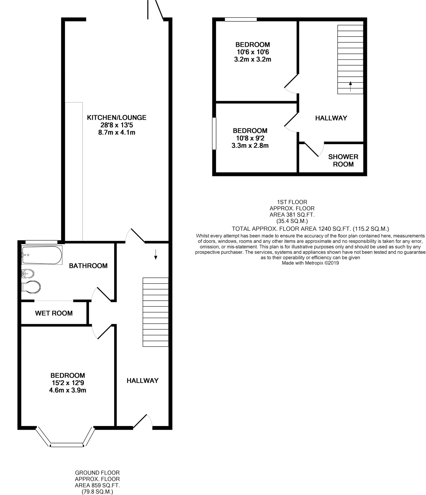 3 Bedrooms Flat to rent in Lansdowne Road, Croydon CR0