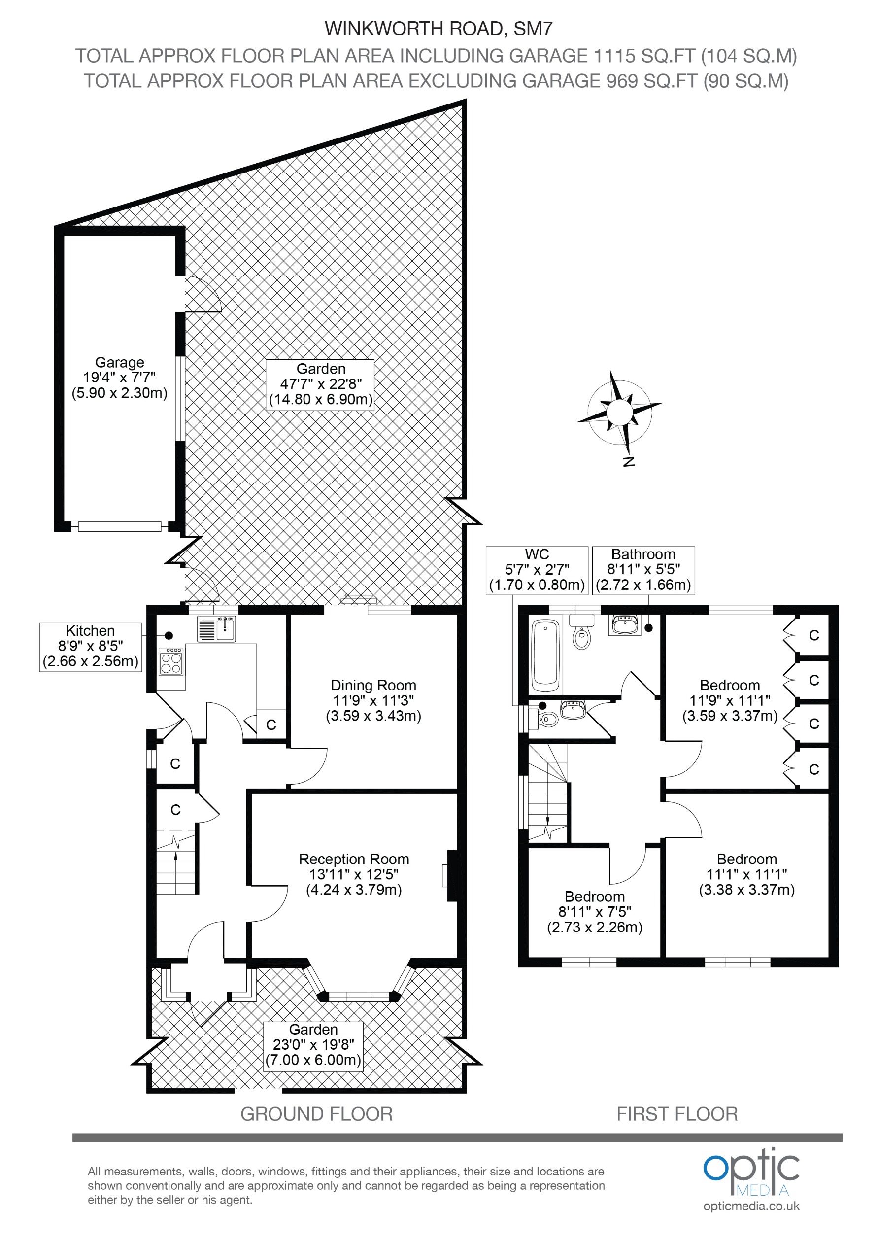 160, Winkworth Road, Banstead floorplan